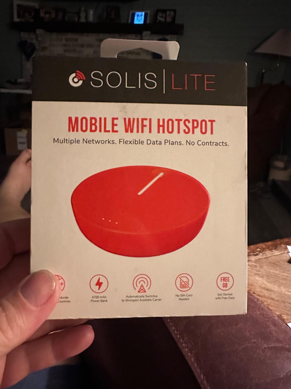 SIMO Solis Lite 4G LTE Portable WiFi Mobile Hotspot with 1GB/Month Lifetime Data Included, Local & International Coverage Router, Multi-Carrier Access, No Contract or SIM Card Required customer photo 2