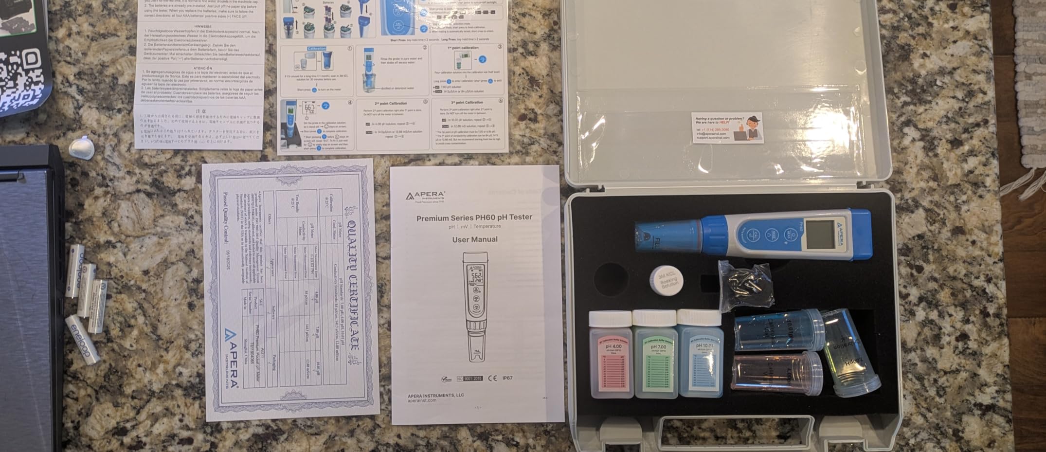 Apera Instruments PH60-WW Handheld pH Meter Tester Kit with LabSen 335 ATC pH Electrode for Lab-Grade pH Measurement in Wastewater, Suspensions, and Emulsions customer photo 1