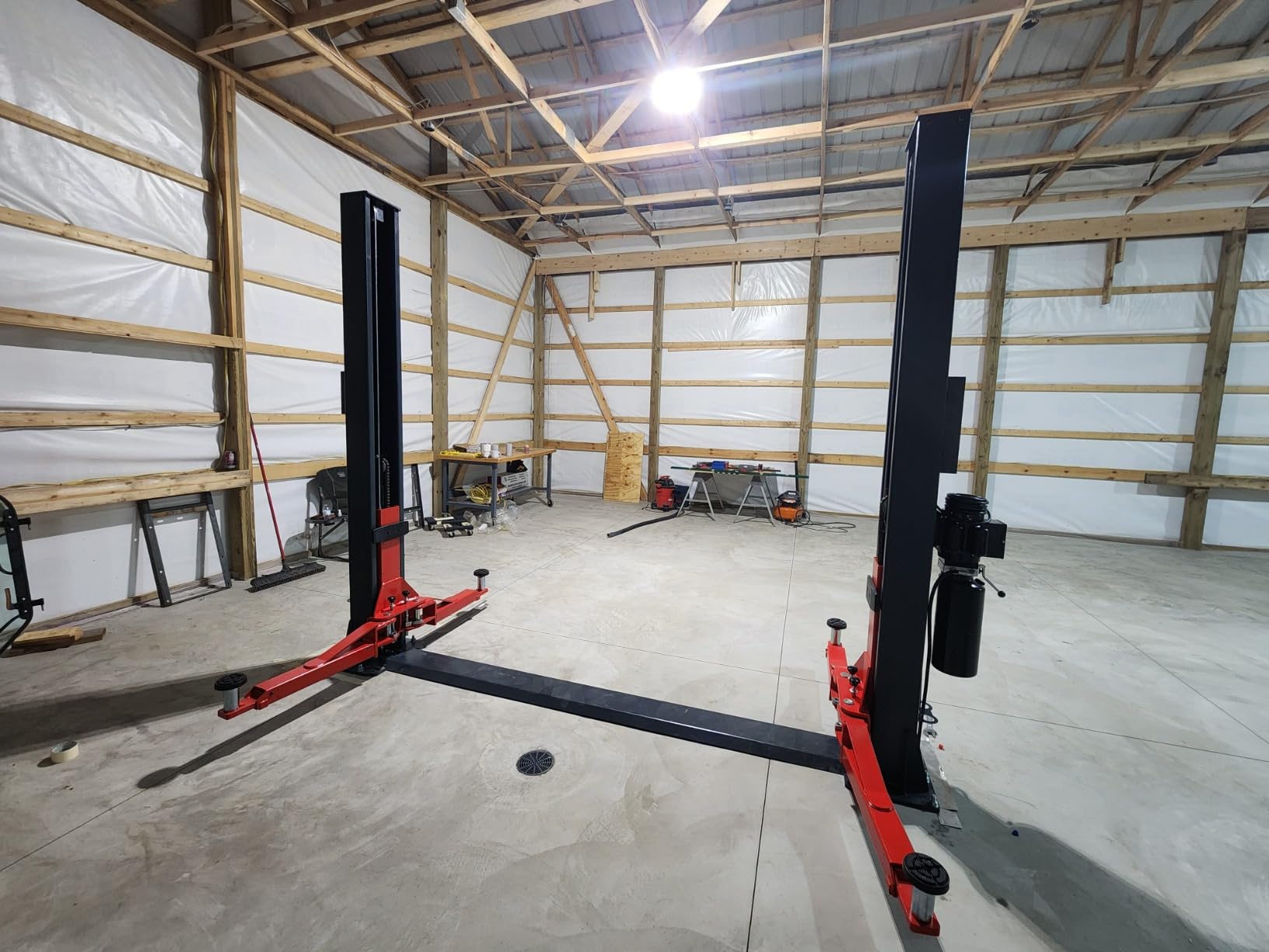 12000 Lbs 4.0HP Two Post Lift Single Lock Release Auto Lift Car Lift 2-Post Lift Truck Hoist customer photo 2