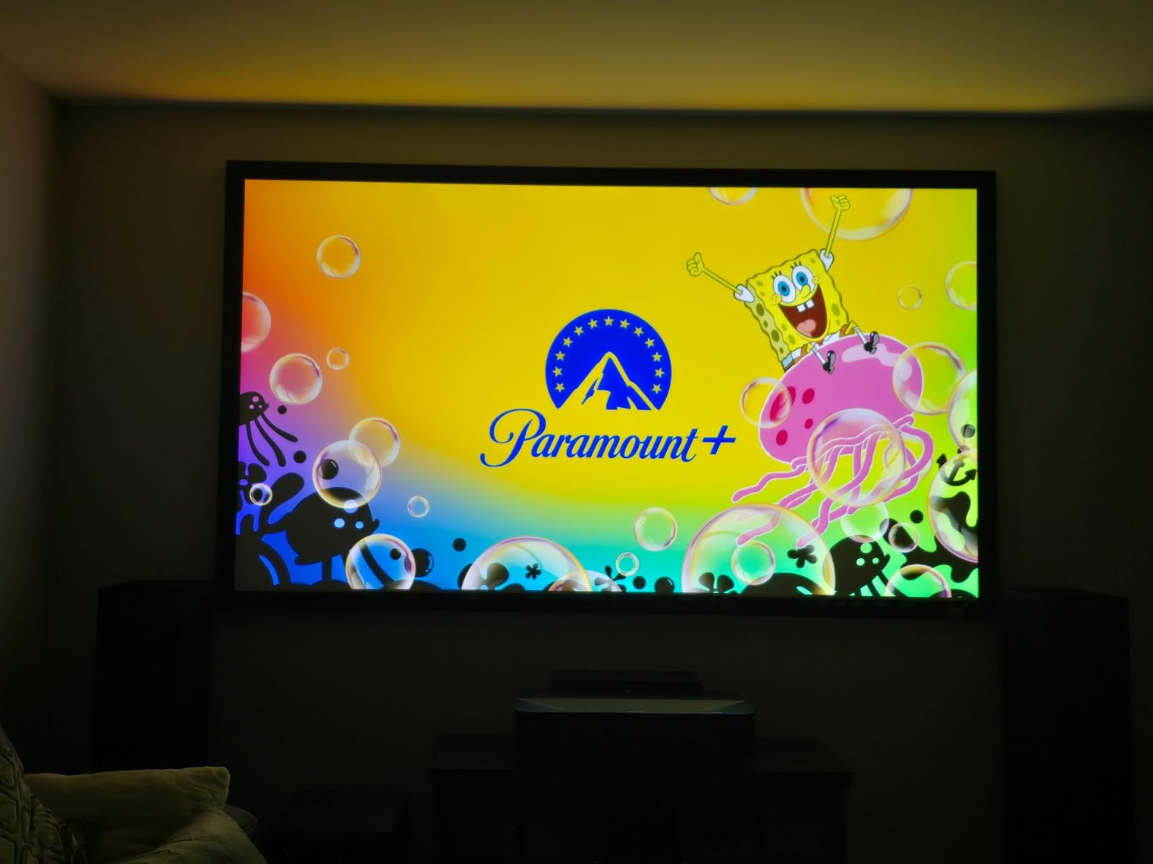 Epson EpiqVision Ultra LS800 Ultra Short Throw Laser Projector, 4000 Lumens, 4K PRO-UHD, HDR, 150 inch, Android TV, Yamaha Speakers customer photo 1