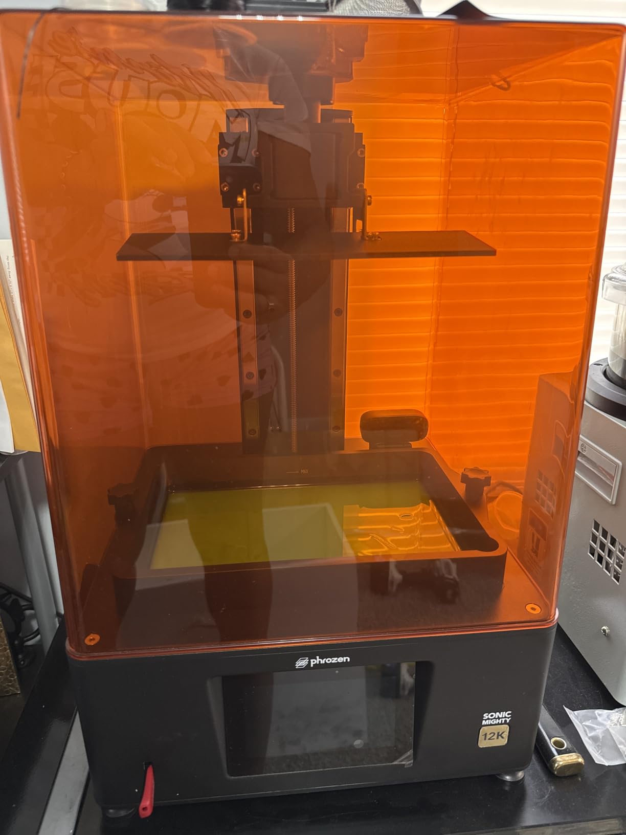 Phrozen Sonic Mighty 12K LCD Resin 3D Printer, 10 inch Monochrome LCD, Tabletop 3D Resin Printer with 19x24μm XY Resolution for Miniatures customer photo 1