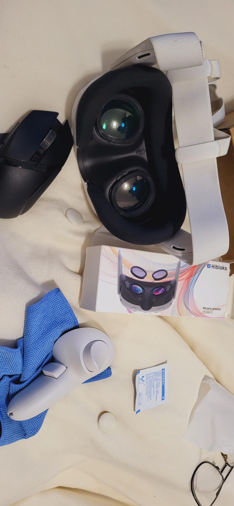 HiBloks Myopia Glasses Lenses for Meta Quest 3 Accessories, VR Lens Insert for Oculus Quest 3, Double Protection & Easy to Install Vision Correction Lenses (-2.0D) customer photo 1