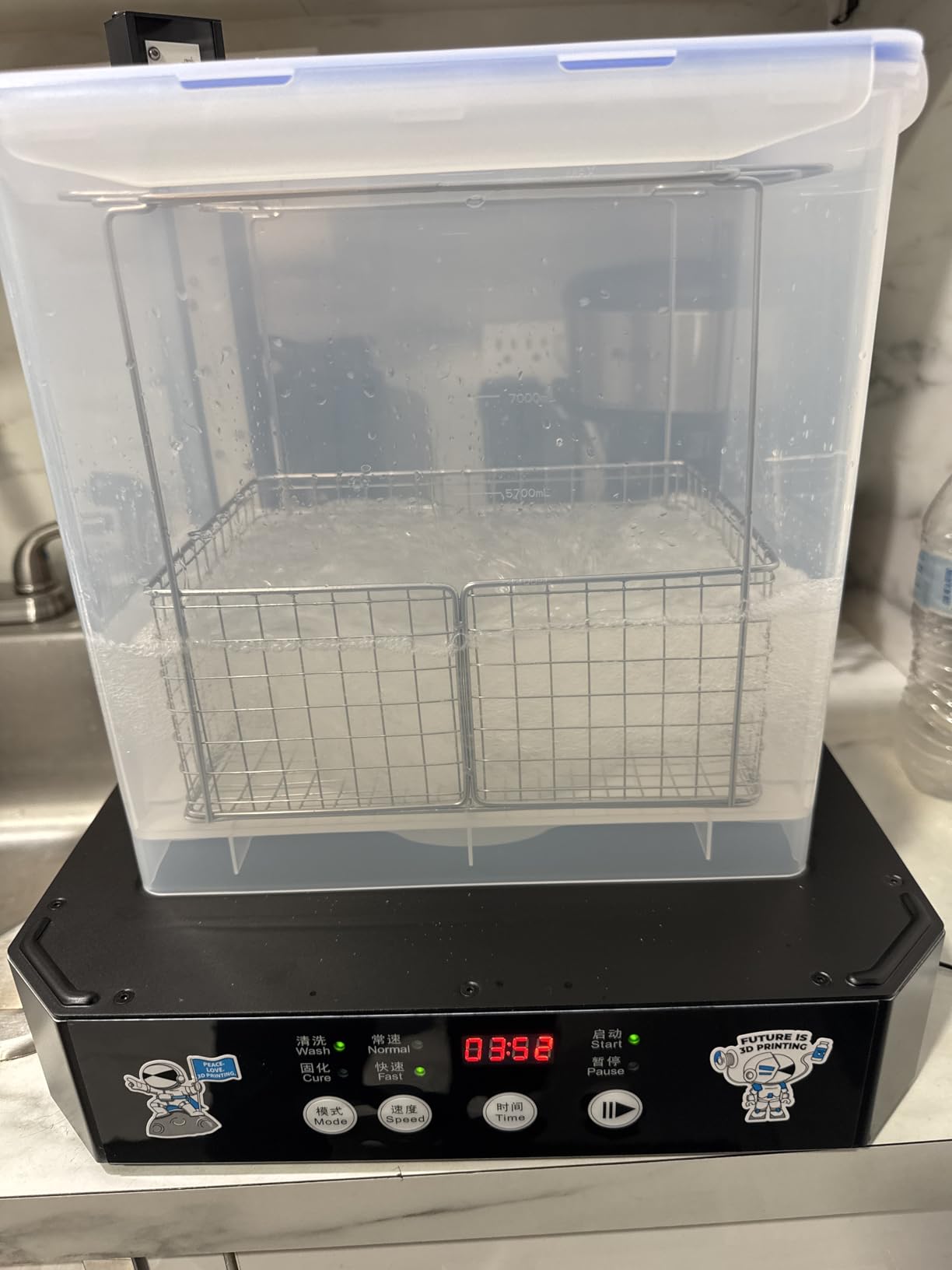 Creality Wash and Cure Station UW-03 2 in 1 Machine Resin 3D Printer Upgraded 405nm UV Curing Rotary Box Bucket customer photo 1