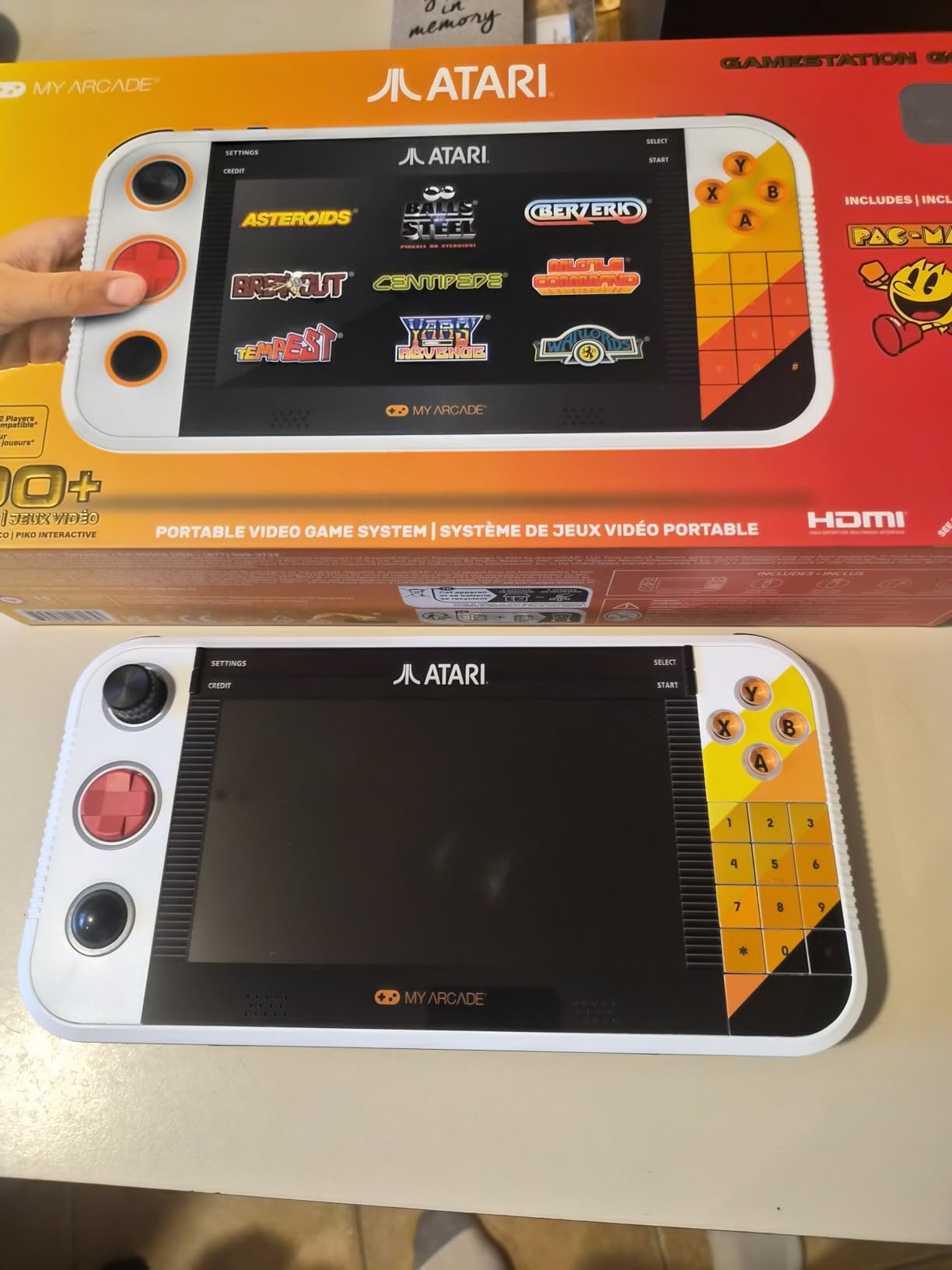 My Arcade Atari Gamestation Go: Over 200+ Preloaded Retro Video Games Including Pac-Man, 7 Inch Display customer photo 2