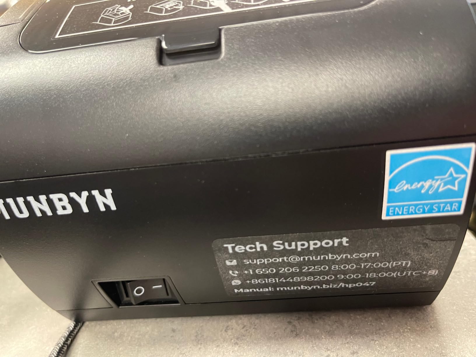 MUNBYN Bluetooth Thermal Receipt Printer P047, 80mm POS Printer, Thermal Printer with USB Serial Ethernet, Bluetooth, Support Android Windows PC customer photo 2