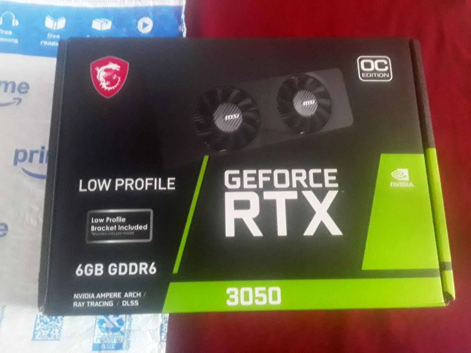msi Gaming RTX 3050 LP 6G OC Graphics Card (NVIDIA RTX 3050, 6GB GDDR6, HDMI/DP, Ampere Architecture) customer photo 1