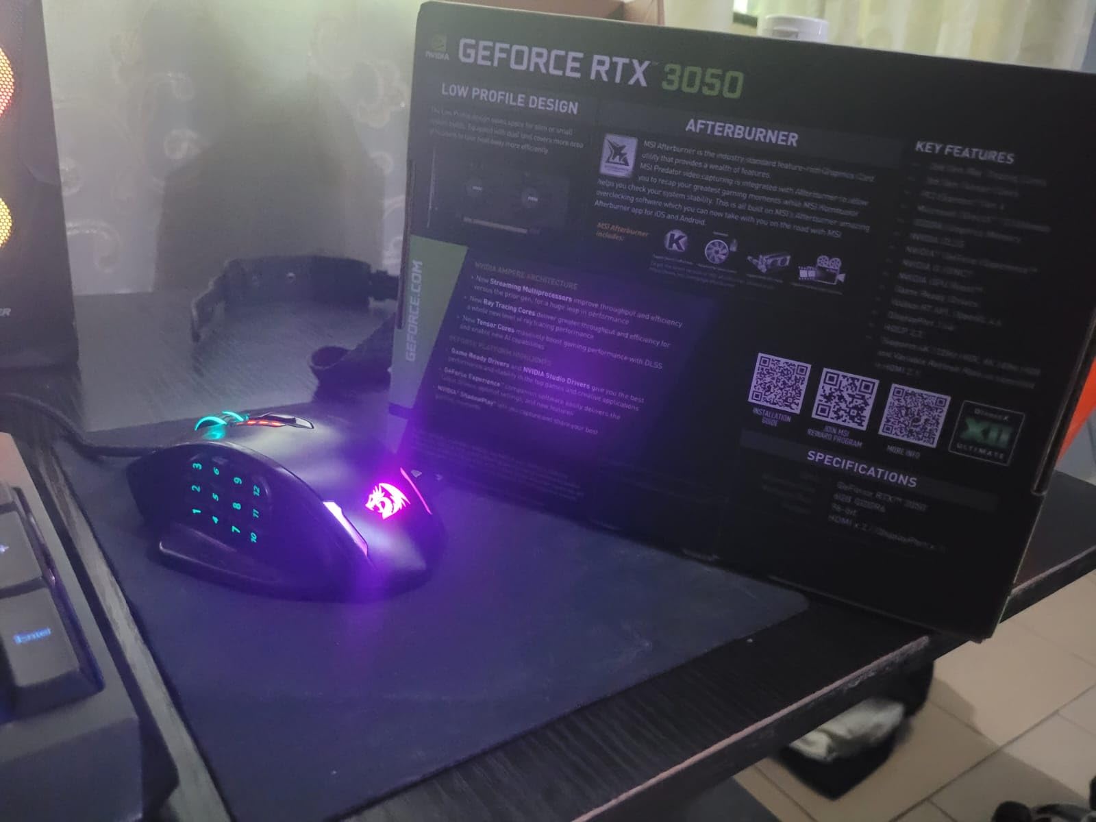 msi Gaming RTX 3050 LP 6G OC Graphics Card (NVIDIA RTX 3050, 6GB GDDR6, HDMI/DP, Ampere Architecture) customer photo 2
