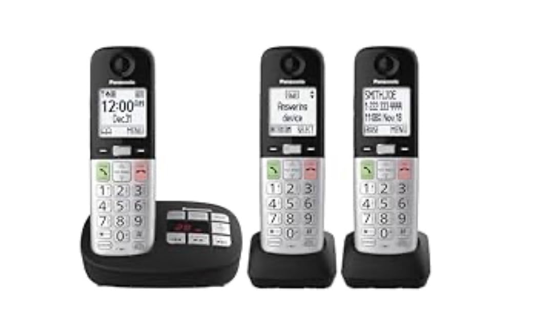 Panasonic Cordless Phone KX-TGU432W - Easy to Use with Large Display and Big Buttons, 2 Handsets, Call Block, Volume Boost customer photo 1