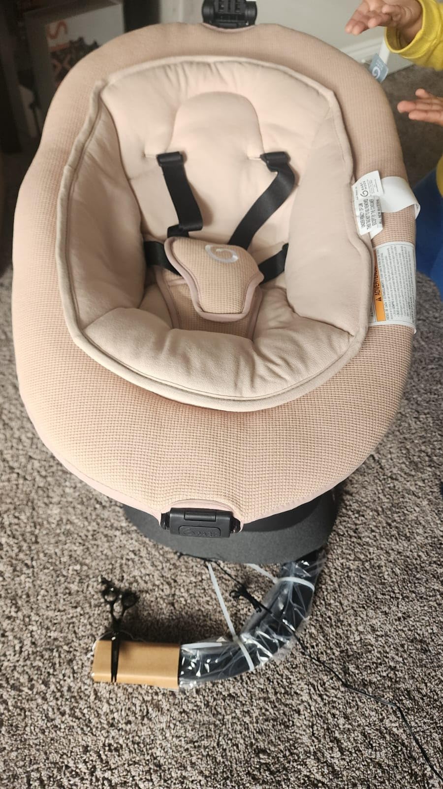 Babymoov Swoon Evolution Smart Electric Baby Swing, Bluetooth-Connected, 8 Motions, 360° Reclining Seat, Music Streaming, Voice Recording, Personalized Lullabies, Mobile App Control, Infant Included customer photo 2