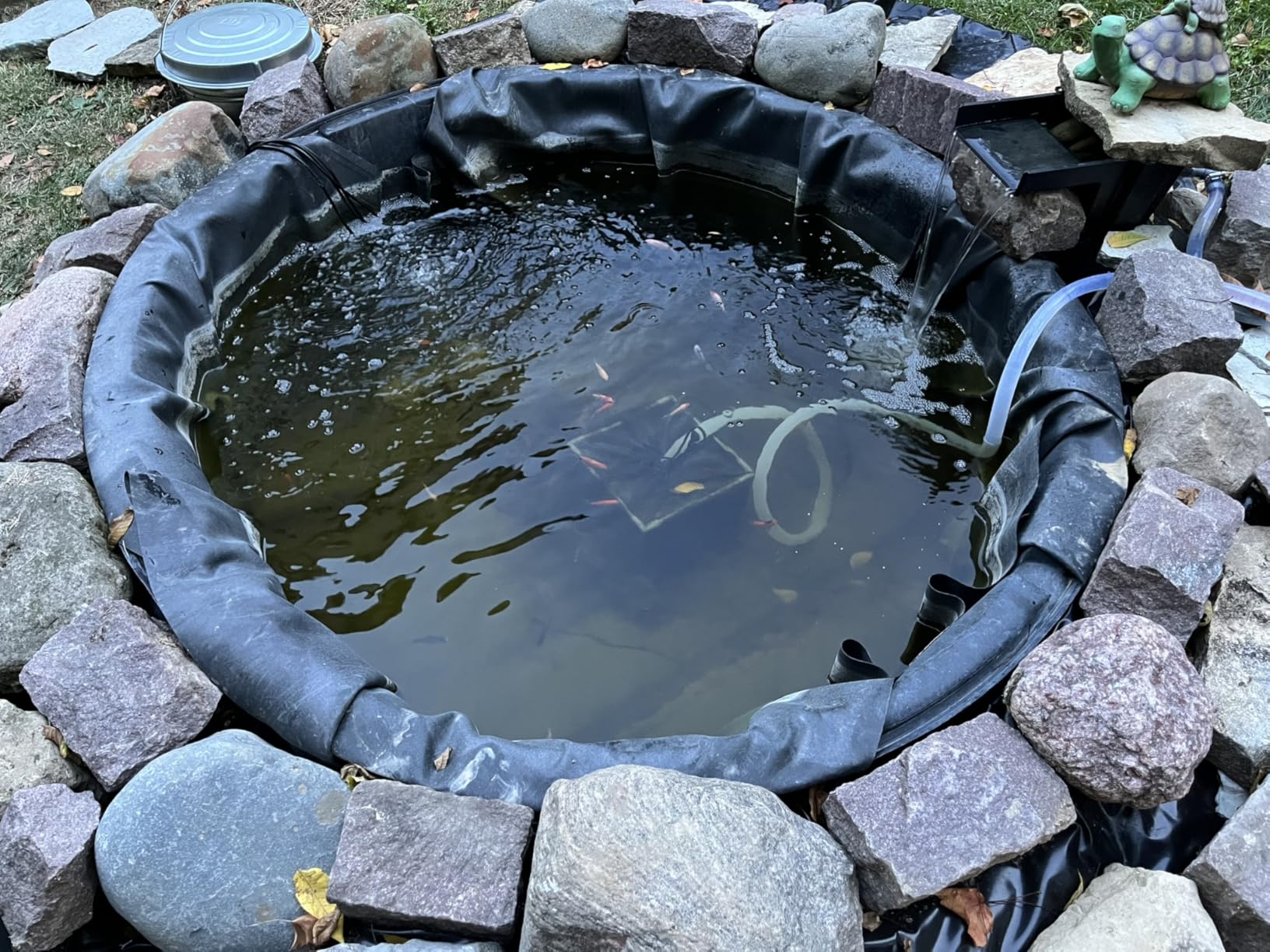 VEVOR Bio Pressure Pond Filter, Up to 1600 Gallons, with 13W UV-C Light, 1580 GPH, Pressurized Biological Pond Filter System Filtration Equipment for Fountain Pool, Koi Fish Aquarium Tank Garden Water customer photo 2