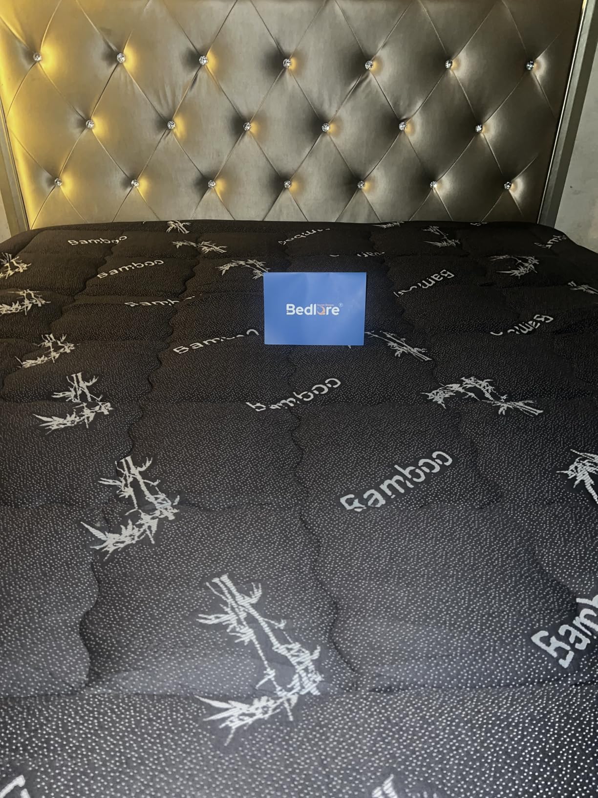 BEDLORE Queen Mattress Topper Viscose Derived from Bamboo, Thick Pillow Top Mattress Pad with Stretchable Pockets for 6-18 inches Mattress, Soft Mattress Topper for Back Pain Relief(Dark Gray) customer photo 2