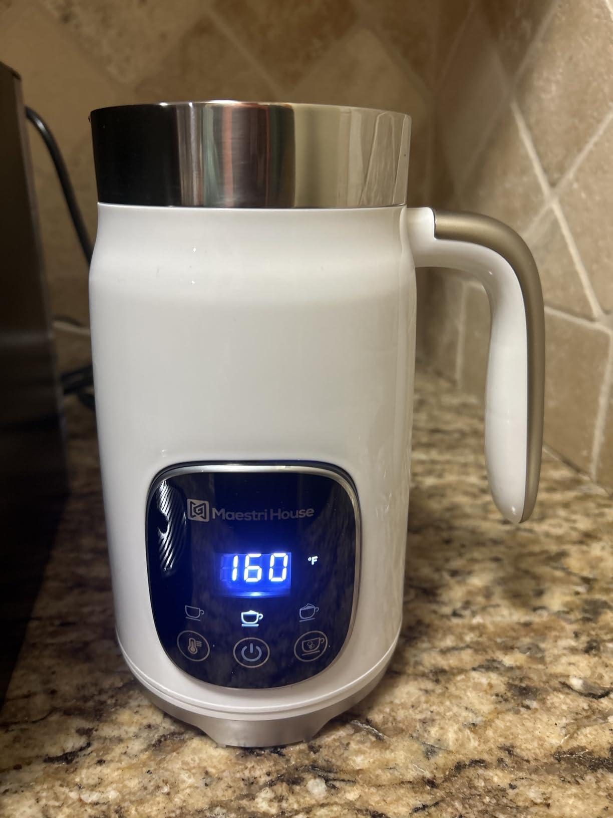 Maestri House Milk Frother, Variable Temp and Froth Thickness DualFro 400 Milk Frother and Steamer, 14.1OZ/400ML Smart Touch Control Foam Maker, Memory Function for Latte, Warm Milk, Hot Chocolate customer photo 1