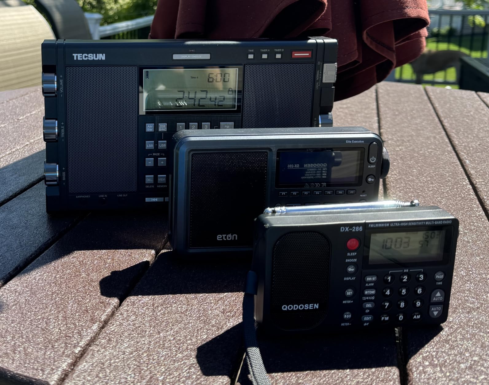 DX-286 Portable Radio, with TEF6686 Automotive Chip, LW, AM, FM, Shortwave, Data System(RBDS/RDS), Antenna Attenuator, Antenna Switch, AMP Switch, 1000 Presets, Tone Switch, Clock/UTC/Alarm/Sleep customer photo 1