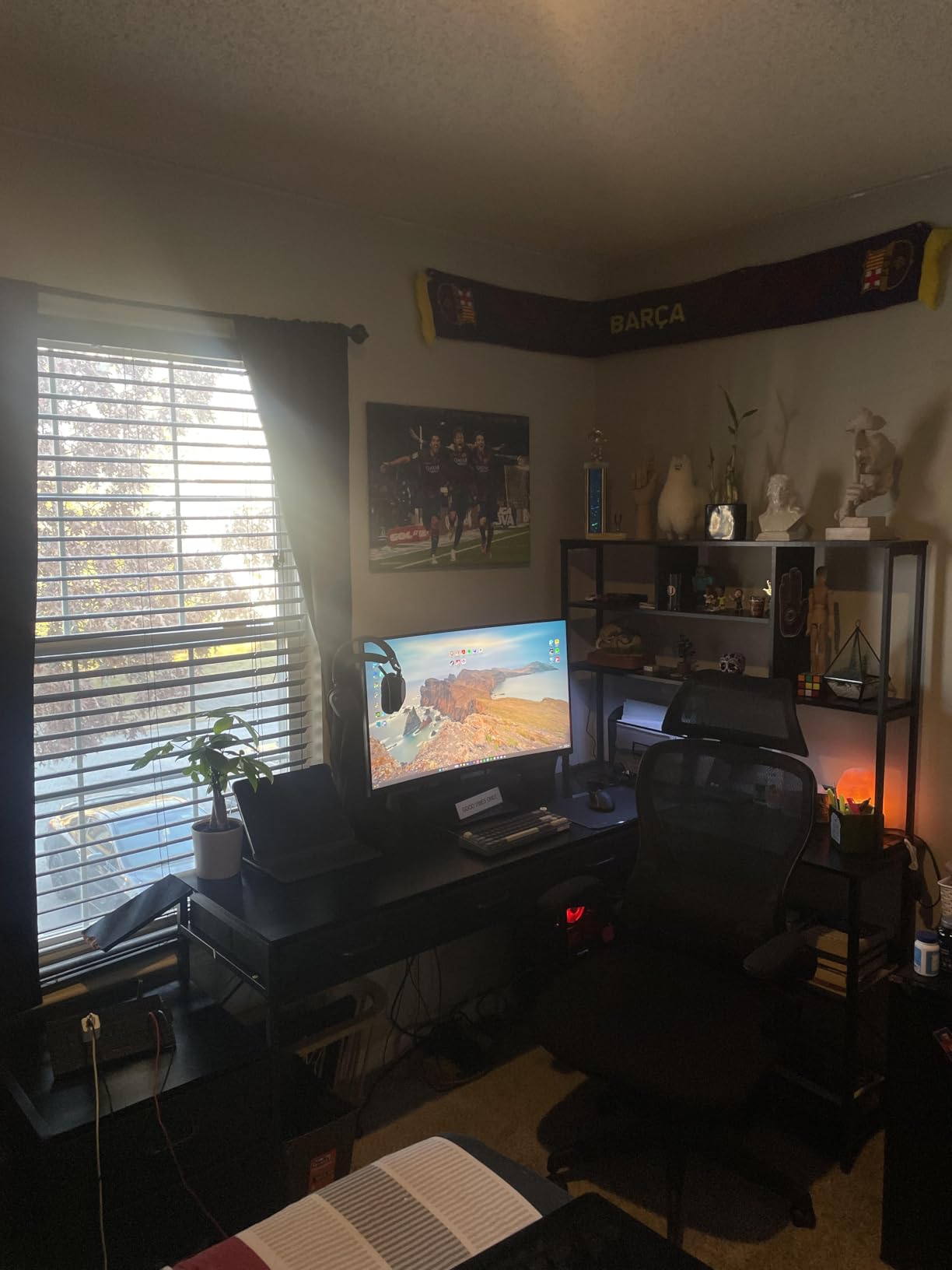 AODK 79 inch L Shaped Desk with 5 Drawers, Reversible L Shaped Gaming Desk with LED Light & 2 Power Outlets, Computer Desk with Storage Shelves customer photo 1