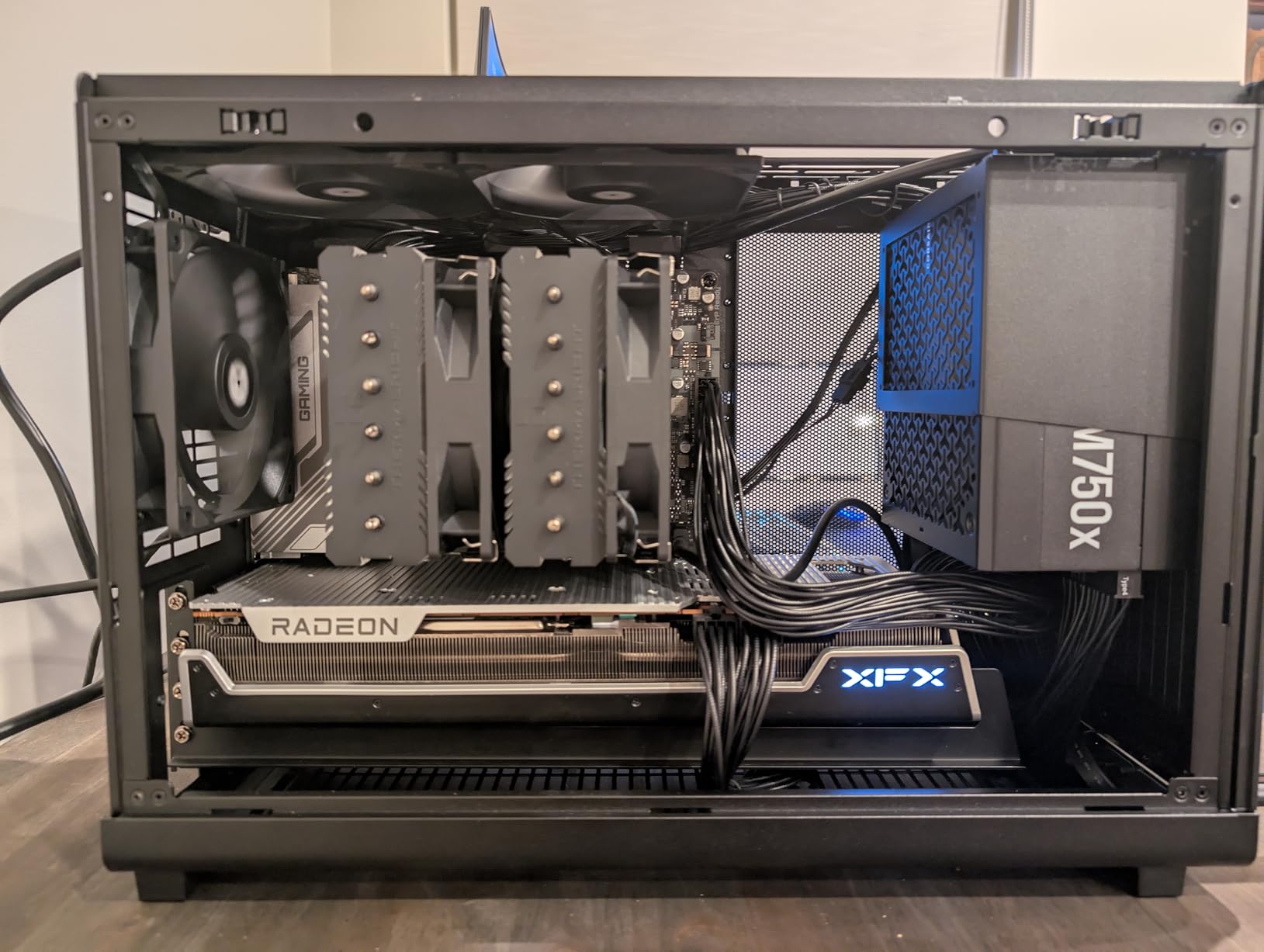 Lian Li A3-mATX-26.3L Micro Form Factor Chassis - Flexible Power Supply Installation - No Fans Included - Supports 360mm AIO - Modularity Design - For M-ATX and ITX Motherboard - DAN Collaboration - Black customer photo 1
