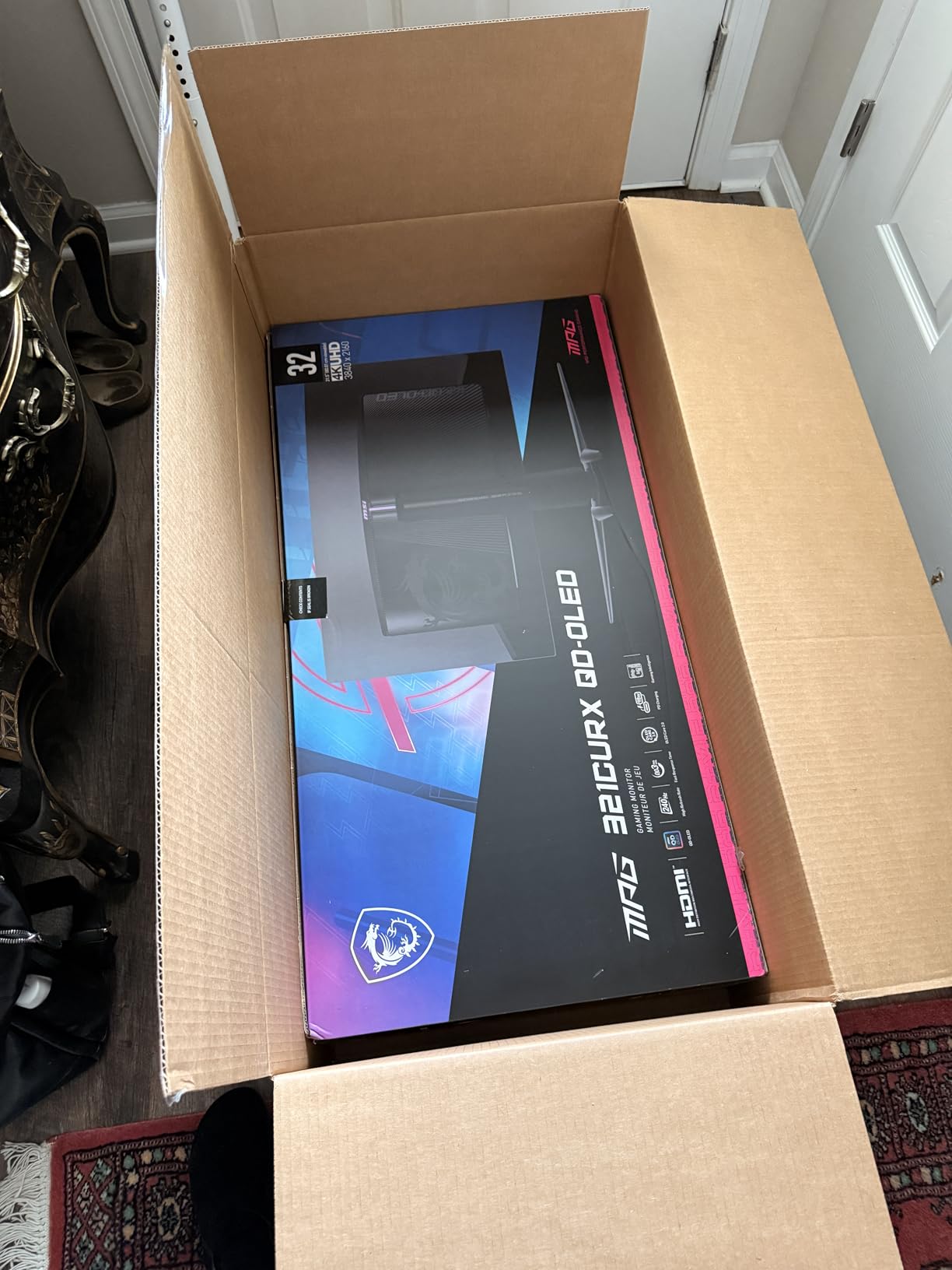 MSI MPG 341CQPX QD-OLED 34-inch Curved OLED Gaming Monitor, 3440 x 1440 (UWQHD), 0.03ms Response time, 240Hz, True Black HDR 400 customer photo 2
