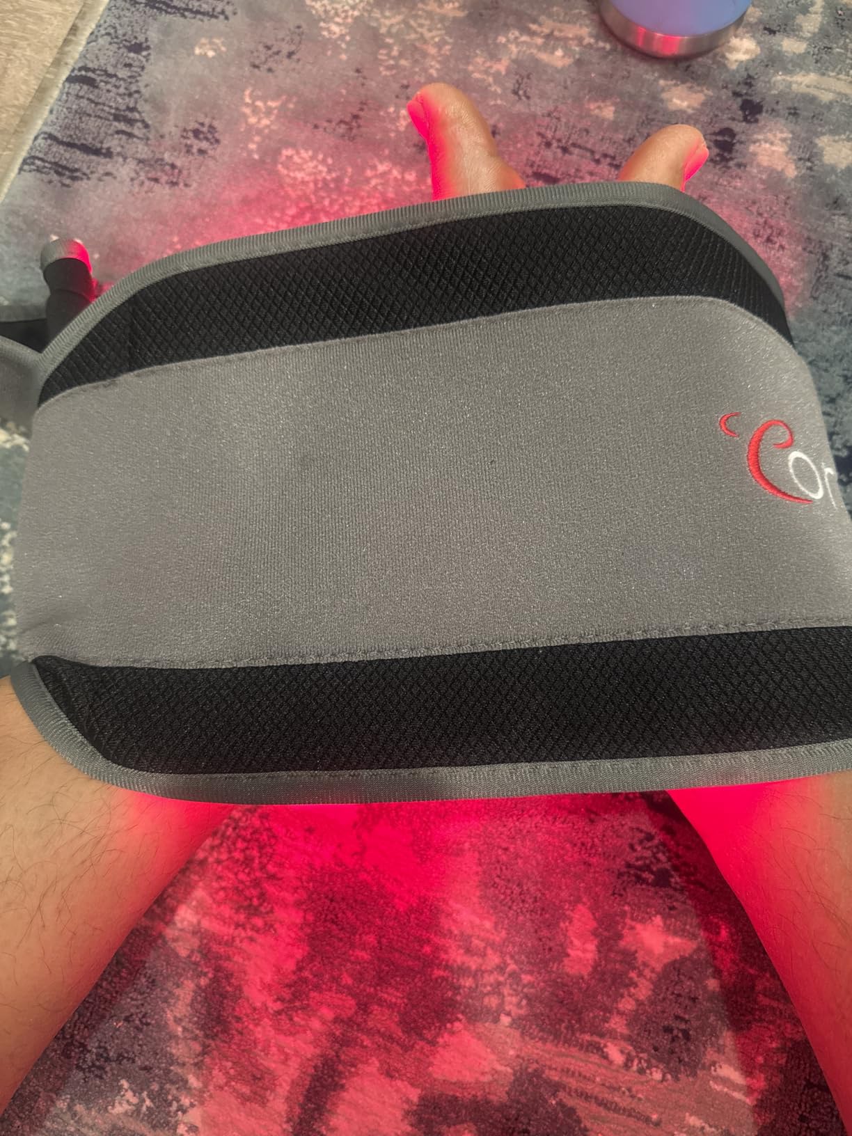 Comfytemp Red Light Therapy Belt with 126 LEDs, Wearable Red Light Therapy for Body, 660nm & 850nm, Gifts for Her Women Mom, 22W Light Wrap with Timer for Joint Muscle customer photo 1
