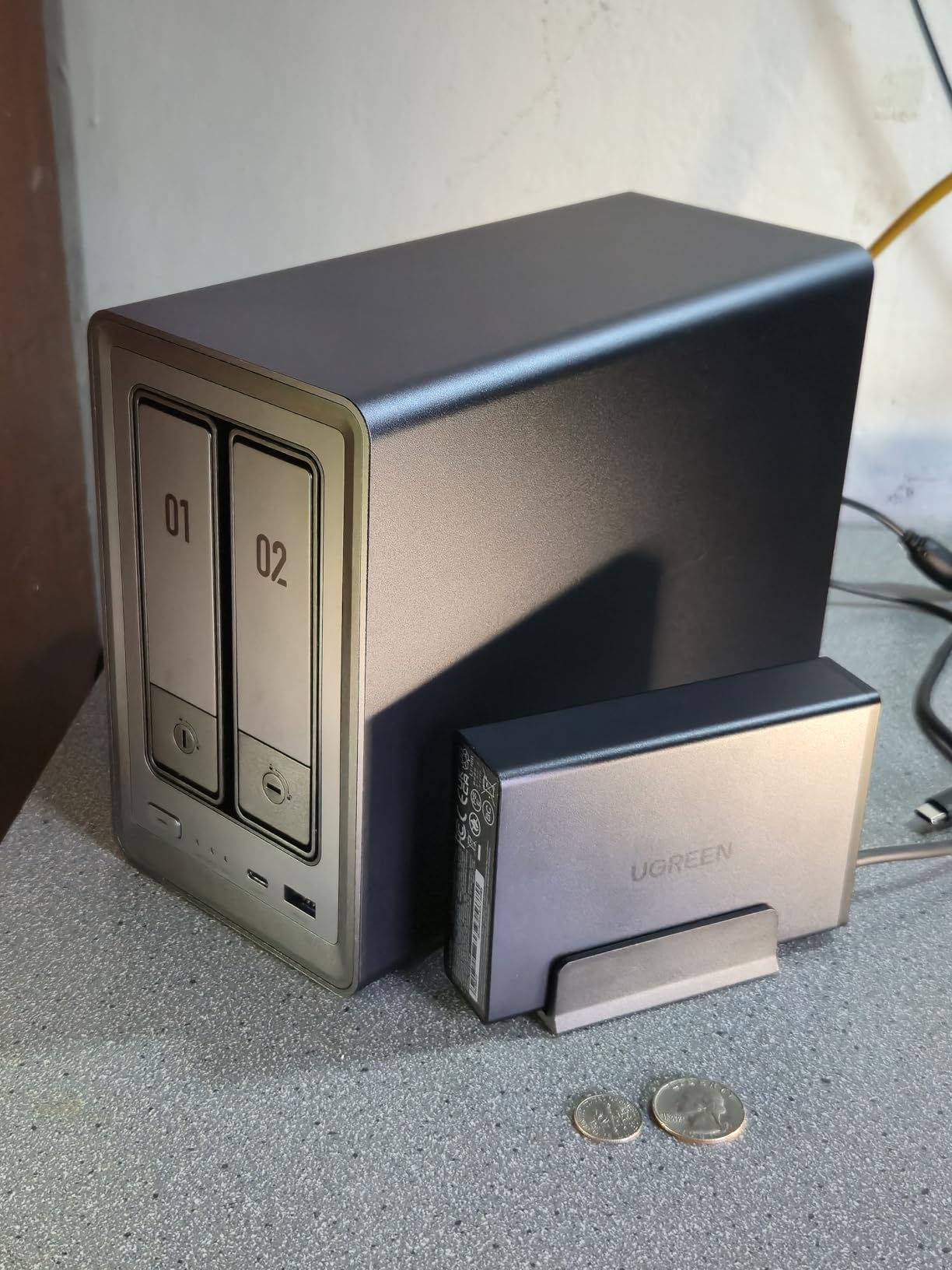 NAS UPS, 120W DC Battery Backup & Surge Protector, 12000mAh Uninterruptible Battery Power Supply Only Compatible for DH2300, DH4300 Plus, DXP2800, DXP4800,DXP4800 Plus,DXP4800 Pro,DXP480T Plus customer photo 1