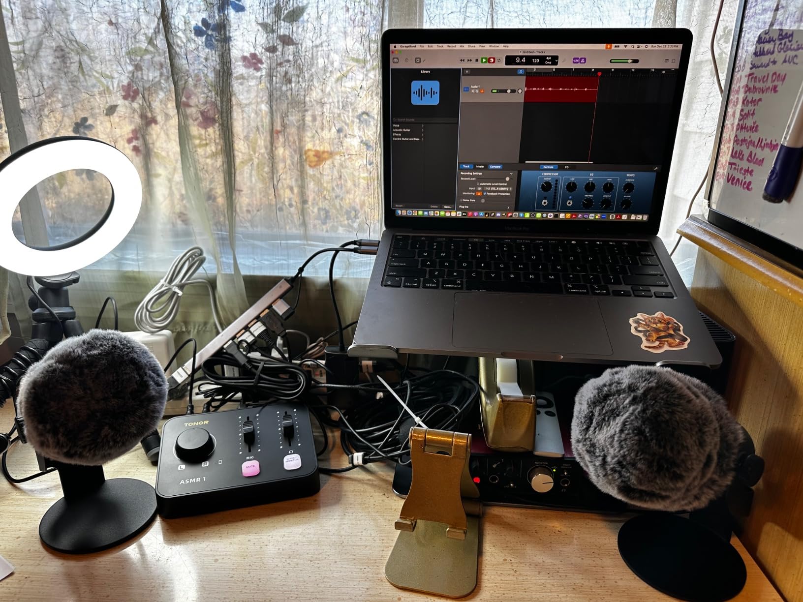 TONOR ASMR Microphone Equipment Bundle With Audio Interface, Immersive 3D Stereo, Dual Condenser Mics With Mixer, Clear Sound, Volume Control, Furry Windscreens, Set for ASMR customer photo 1