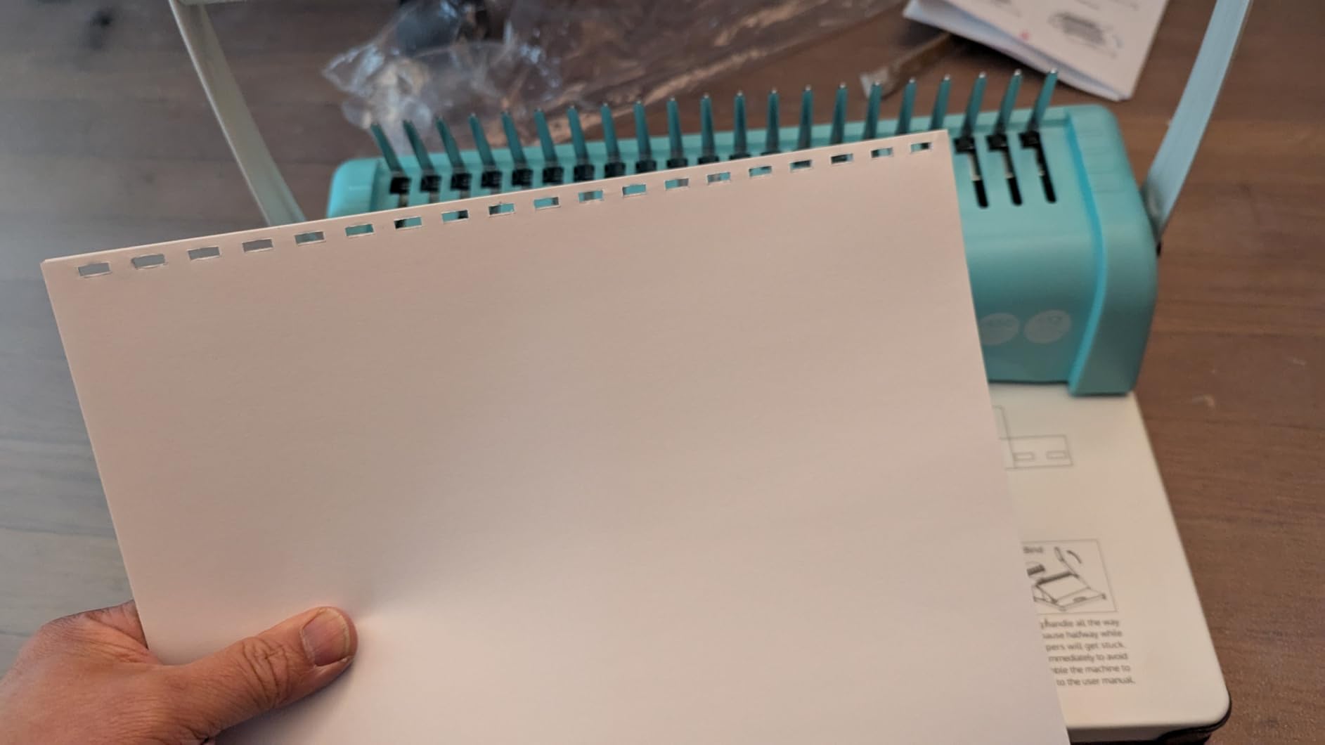 OFFNOVA Binding Machine, 21-Hole 450 Sheets Paper Comb Binding Machine for Letter Size / A4 / A5 Paper, Easy to Punch Handle, Adjustable Margin, Book Binder with 100 PCS 3/8'' Comb Binding Spines customer photo 1