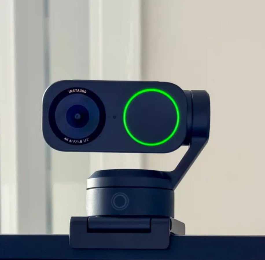 Insta360 Link 2C - 4K Webcam for PC/Mac, 1/2 inch Sensor, Auto Framing, HDR, AI Noise-Canceling Mic, Gesture Control for Streaming, Video Calls, Gaming, Works with Zoom, Teams, Twitch & More customer photo 2