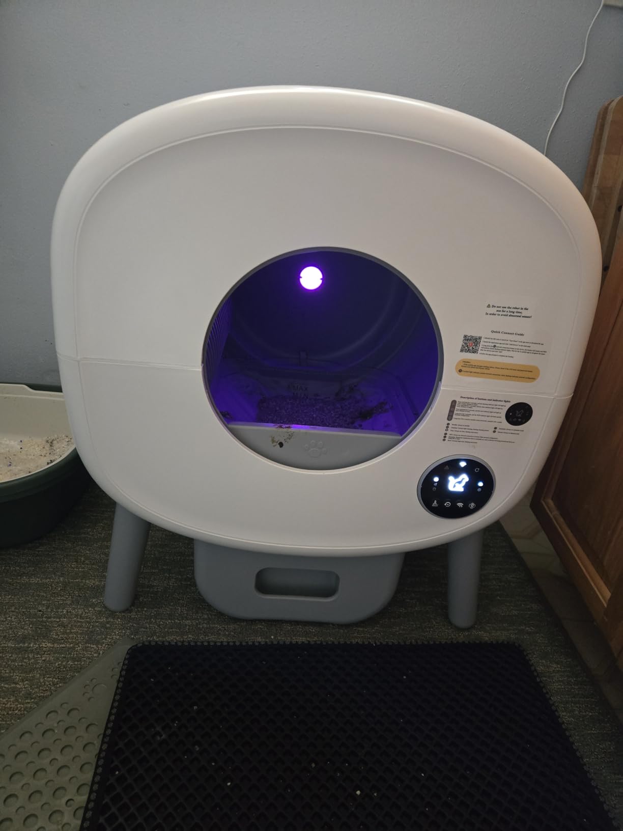 Cumrige Self Cleaning Litter Box, Large Capacity Automatic Cat Litter Box Self Cleaning for Cats, App Control, Safety Protection customer photo 2