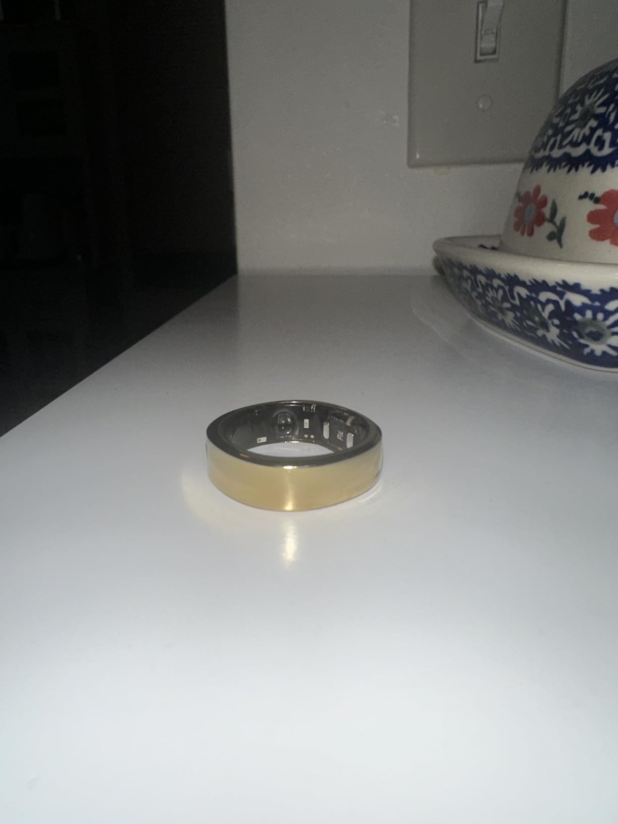 RingConn Gen 2, World's First Smart Ring with Sleep Apnea Monitoring, No APP Subscription, 12-Day Battery Life, Stress/Heart Rate/Women's Health Tracker, Android & iOS Compatible (Gold, Size 9) customer photo 2