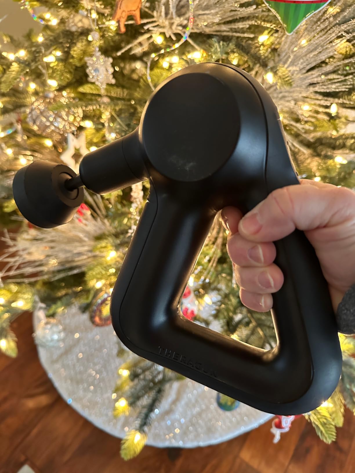 TheraGun Therabody Relief - Quiet Deep Tissue Therapy Massage Gun - Bluetooth Enabled, Electric Percussion Massage Gun (Black) customer photo 1