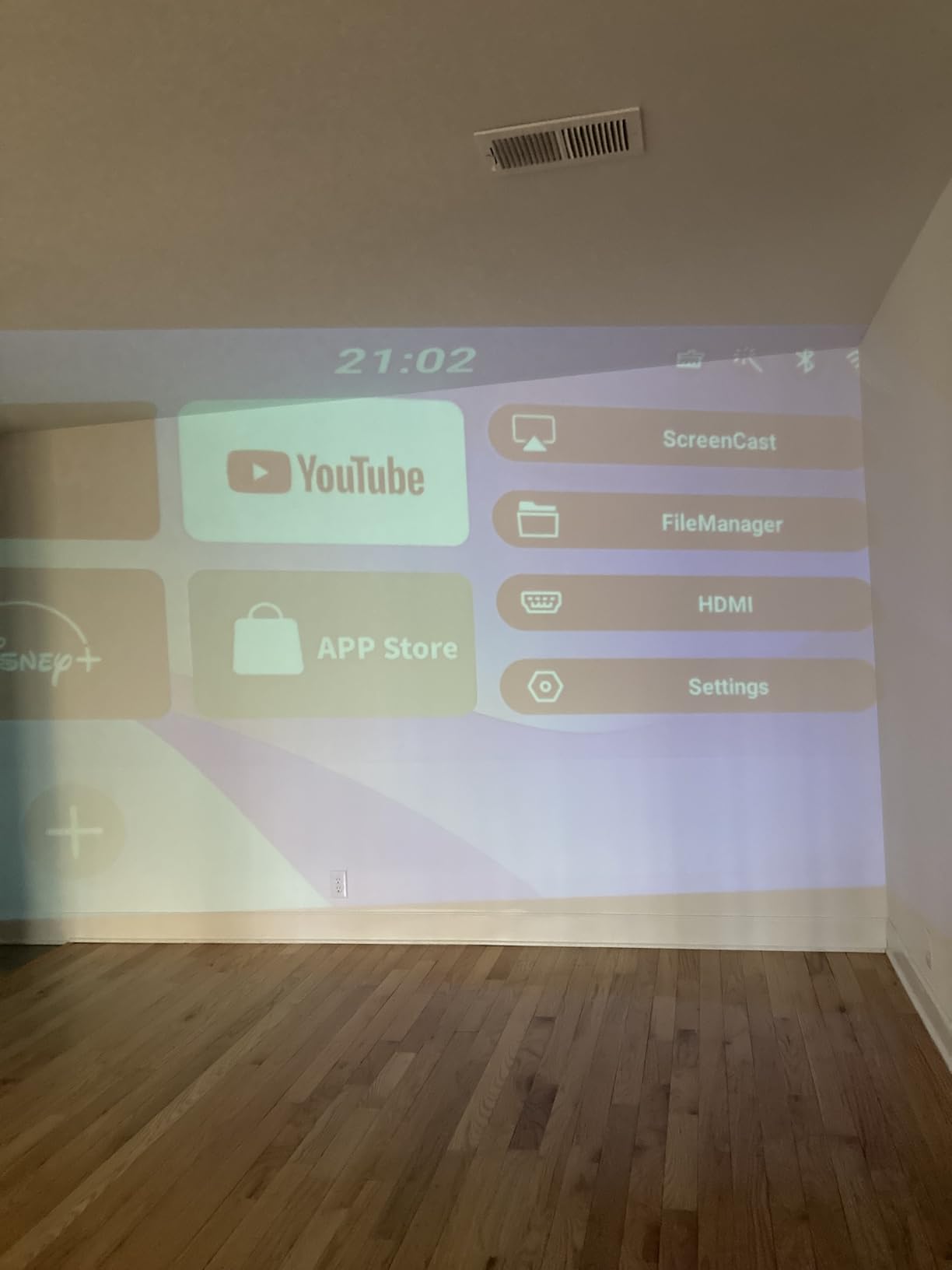 Mini Portable Projector 4K WiFi 6 BT 5.2 Upgraded Portable Projector Full HD Supported for Phone /PC /TV /HDMI /PS5 /Laptop Auto Keystone Home Theater 180° Rotation [Built-in App] White customer photo 2