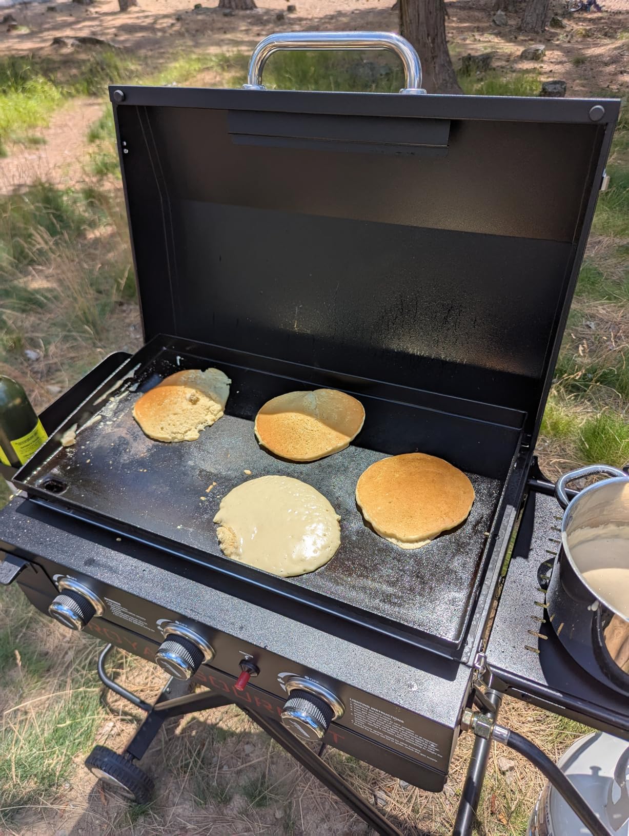 Royal Gourmet PD3001 3-Burner Propane Gas Griddle with Collapsible Stand, 23-Inch Portable Griddle with Side Table & 314 Sq. In. Cooking Area customer photo 2
