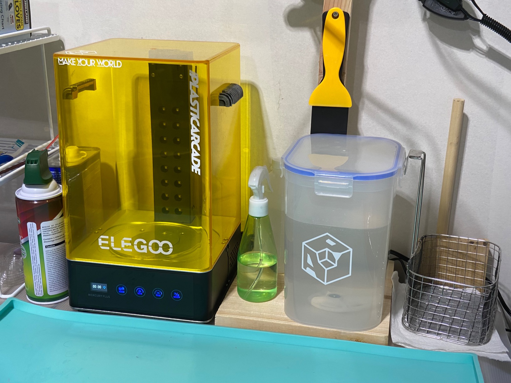 ELEGOO Mercury Plus V3.0 Wash and Cure Station, 7.5 L Large Capacity, Compatible with Mars Saturn Photon Halot MSLA LCD DLP 3D Printers customer photo 1