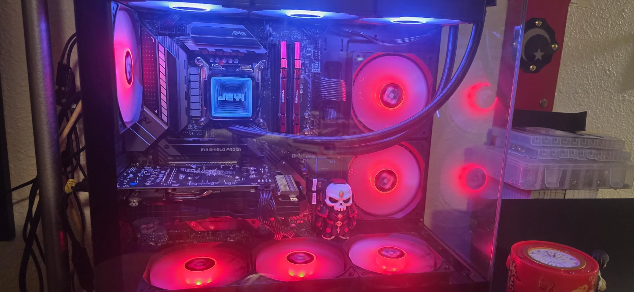 F1 PC Case - Pre-Installed 6 PWM ARGB Fan, ATX Mid-Tower Gaming PC Case, Type-C,360mm Radiator Support, FOIFKIN (Black, F1) customer photo 1