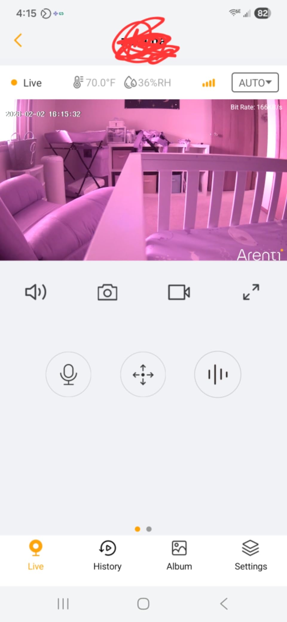 ARENTI Baby Monitor with 2 Cameras, 2K/3MP WiFi 6 Camera and Audio, 5-inch Wireless Screen, Smartphone App, Super Night Vision, Crying Detection, Auto Tracking, Temp & Humidity Sensor (D3 Set) customer photo 1