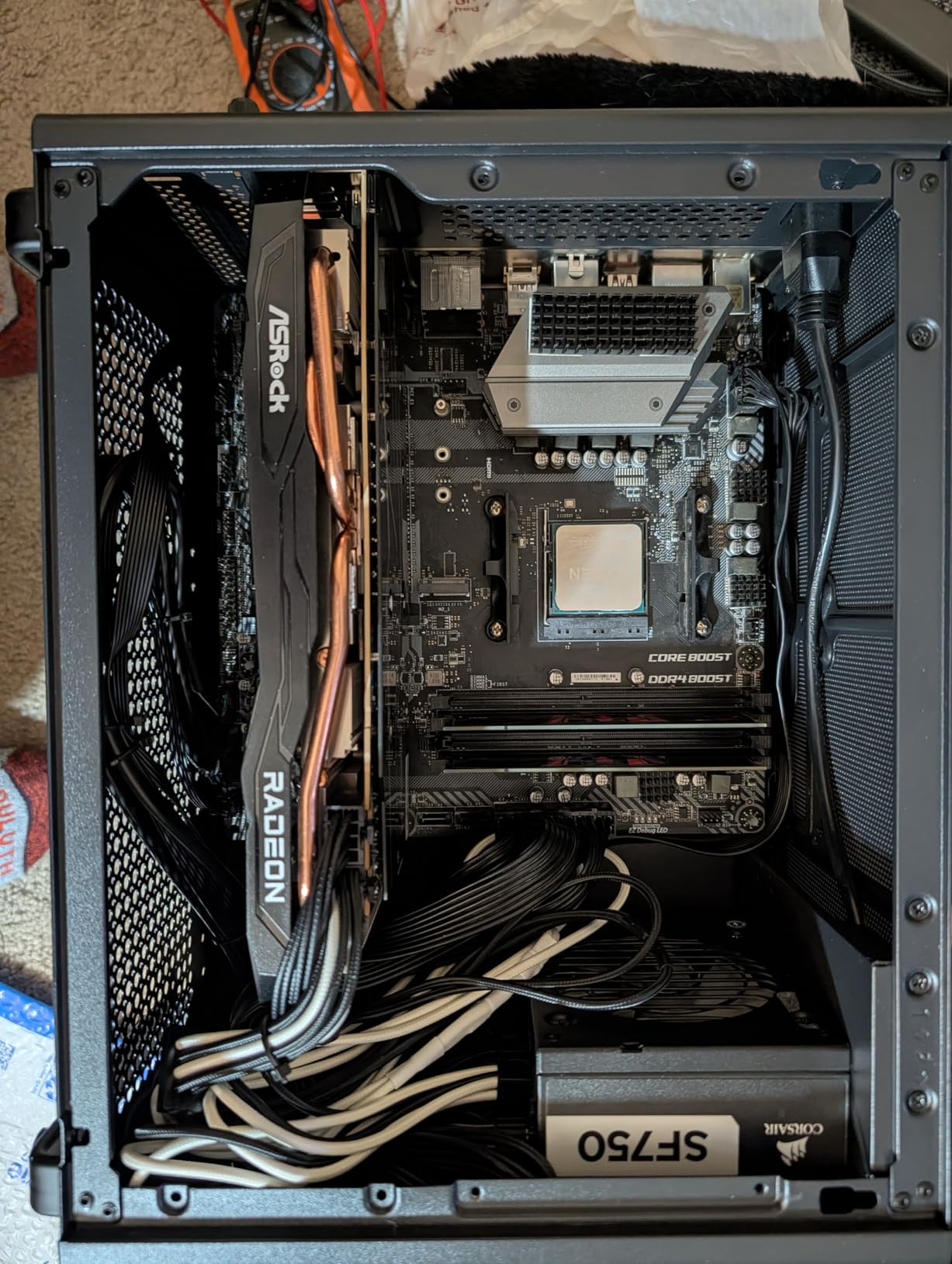 U320 M-ATX/ITX Case, Micro ATX CASE, Portable Desktop Case with Handles, Support 310MM GPU, 135mm CPU Cooler and ATX/SFX Power Supply (White) customer photo 2