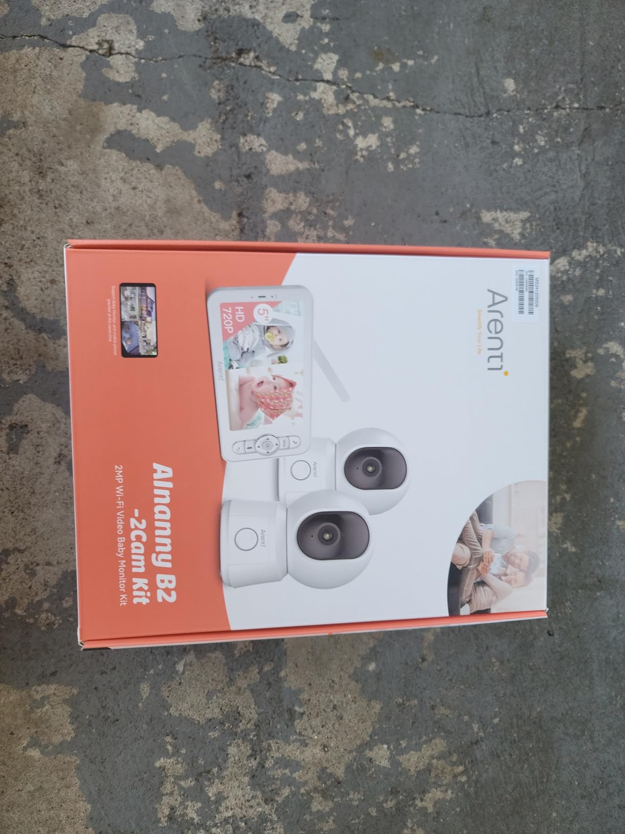 ARENTI Baby Monitor 2 Cameras, Smart Baby Camera with 5-Inch Wireless Display, Super Night Vision, Temperature Sensor, Sound Detection, Auto Motion Tracking, 2-Way Audio, VOX Mode customer photo 1