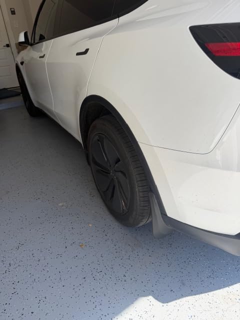 REEVAA Tesla Model Y Accessories - Mud Flaps [Protect Paint, No Drilling Required] All-Weather Splash Guard Body Kits customer photo 1