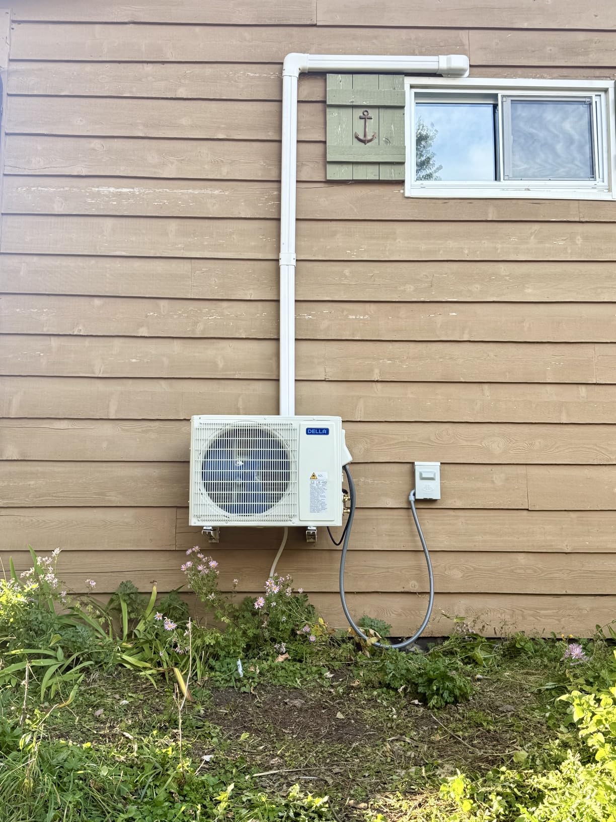 DELLA Motto Series Mini Split AC, 208-230V 17.5 SEER2 Cools up to 550 Sq.Ft, 12000 BTU Air Conditioner & Heater with 1 Ton Pre-Charged Heat Pump, Works with Alexa and WiFi customer photo 1