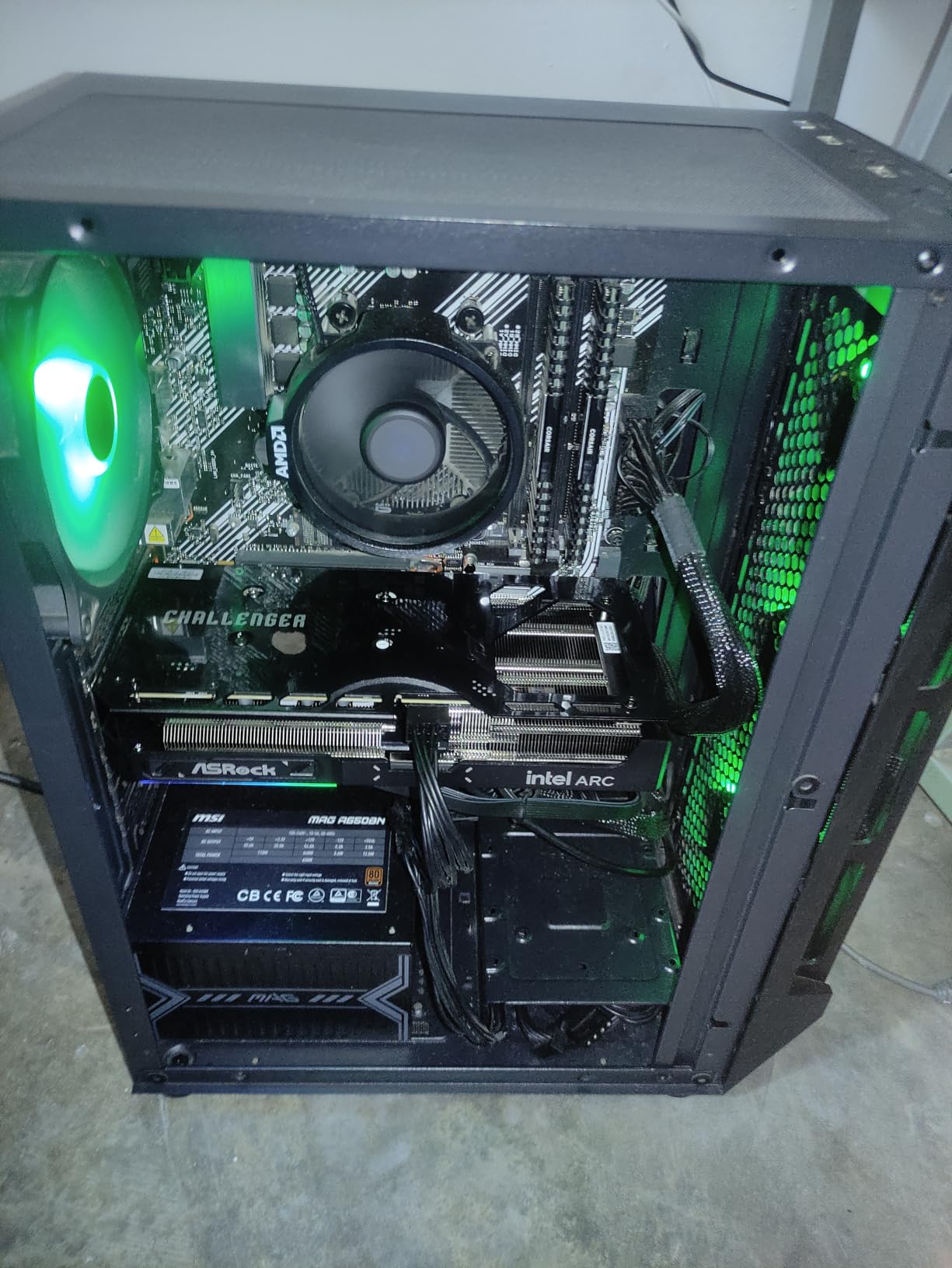 Intel Arc B570 Challenger 10GB OC GDDR6 Graphics Card - 2600 MHz GPU, Dual Fan, Metal Backplate customer photo 1