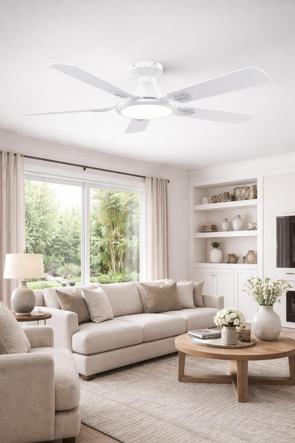 TCL Ceiling Fans with Lights, 52 Inch Low Profile Ceiling Fan with Light and Remote Control customer photo 1