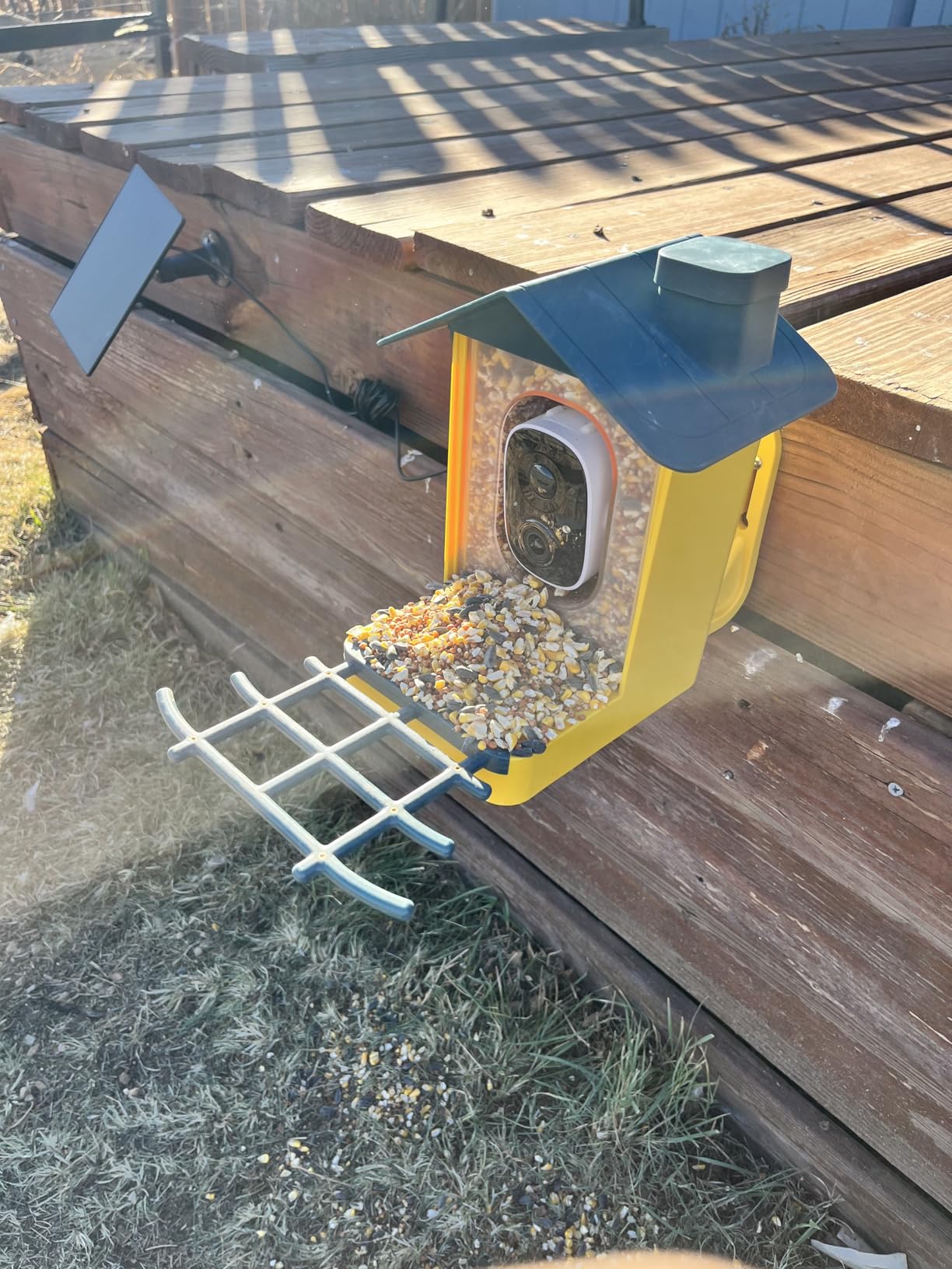 Bird Feeder with Camera - Smart Bird Cam with AI Identify BirdSpecies, Auto Record BirdVideo, Instant Notifications, 2K Video Live Stream Camera with Solar Panel for Birds Lover customer photo 1