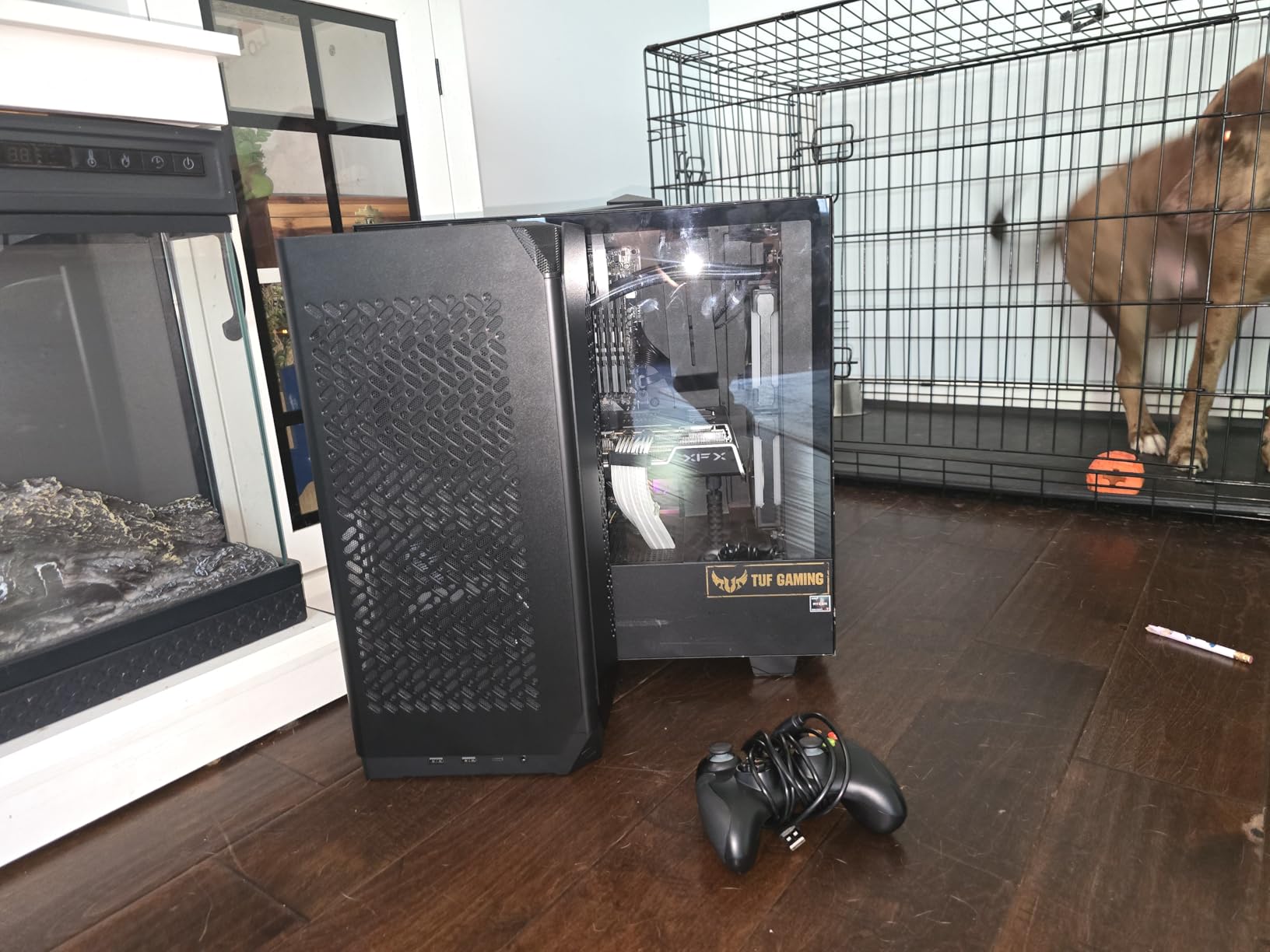 Cooler Master NCORE 100 Air Mini-ITX PC Tower Case, Anodized Aluminum, 356mm Vertical Triple-Slot Mount GPU, SFX PSU 130mm | Air Cooler Up to 70 mm, Compatible RTX 5080 | RX 9070 XT customer photo 2