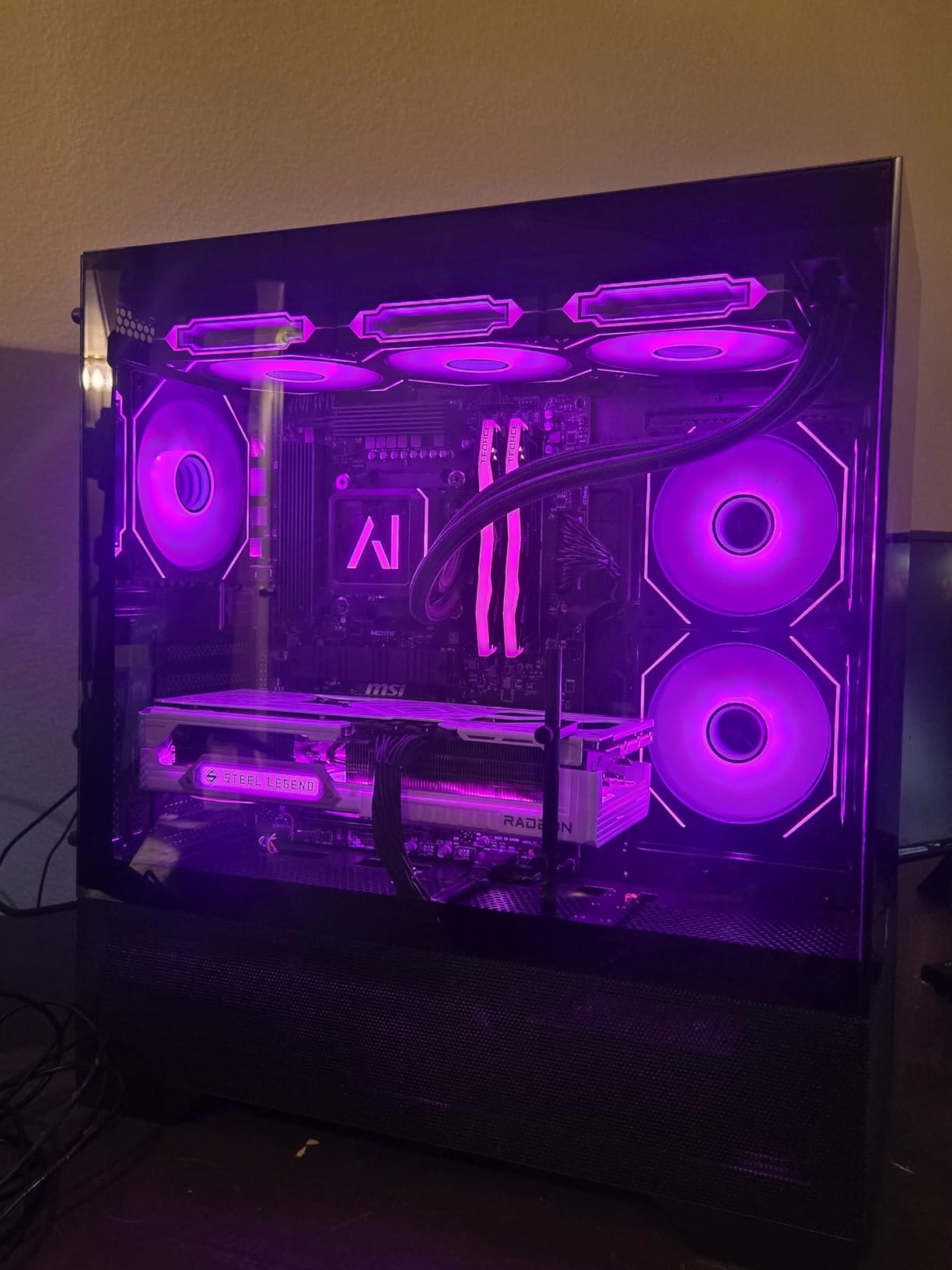 Galaxy V2 Gaming PC - AMD RX 9070 XT 16GB GDDR6 | Ryzen 7 9800X3D 4.7 GHz (5.2 GHz Turbo Boost) | 32GB DDR5 6000 | 2TB Gen4 SSD | 850W Gold PSU | ARGB Fans | Wi-Fi + BT | Win 11 customer photo 1