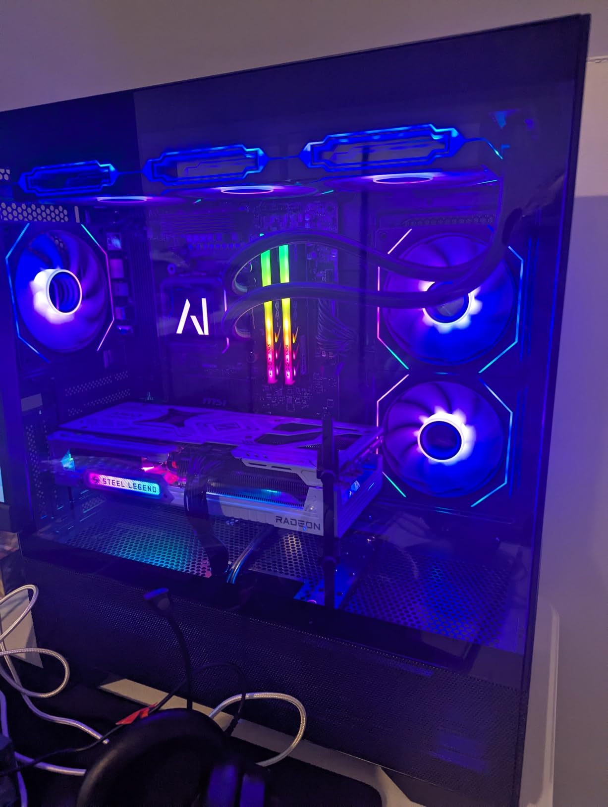 Galaxy V2 Gaming PC - AMD RX 9070 XT 16GB GDDR6 | Ryzen 7 9800X3D 4.7 GHz (5.2 GHz Turbo Boost) | 32GB DDR5 6000 | 2TB Gen4 SSD | 850W Gold PSU | ARGB Fans | Wi-Fi + BT | Win 11 customer photo 2
