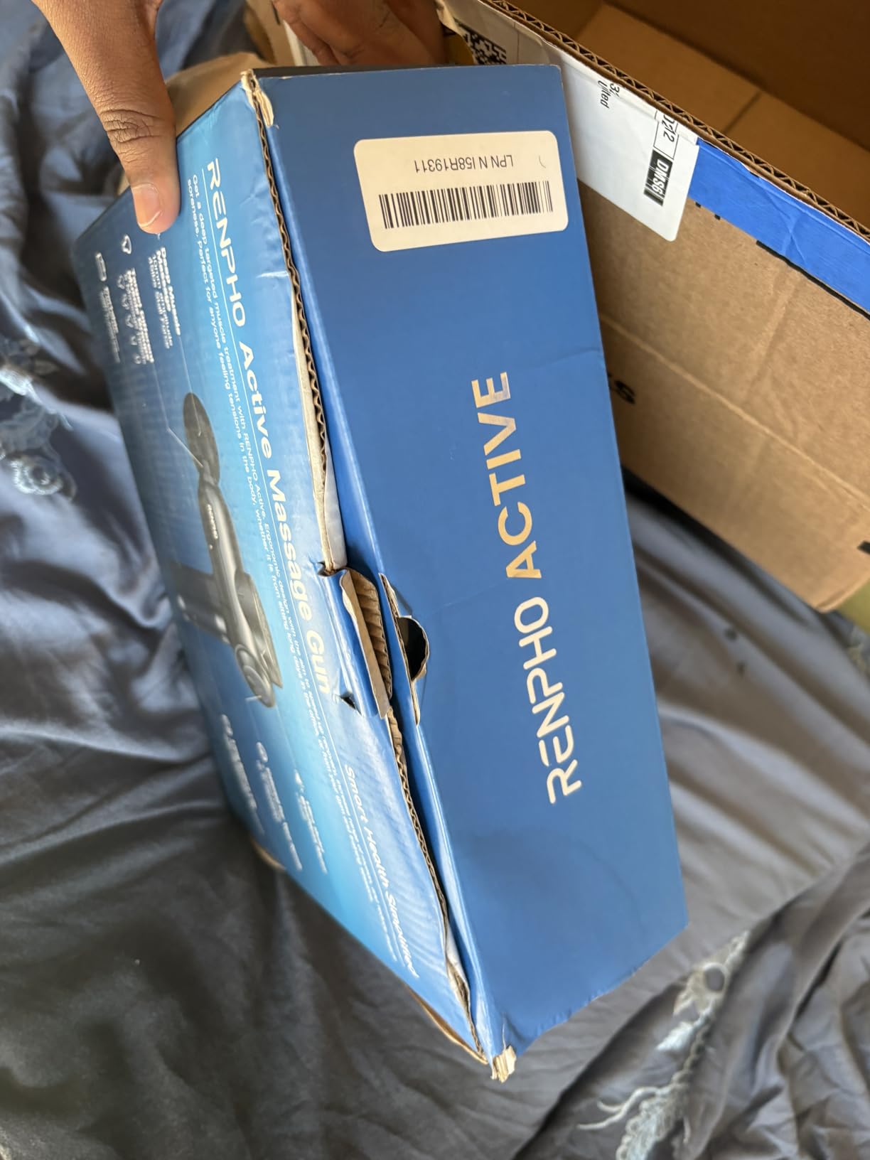 RENPHO Active+ Percussion Massage Gun, 5 Adjustable Speeds for Back, Neck, Muscle Recovery - App Controlled Guided Courses, Carry Case customer photo 2