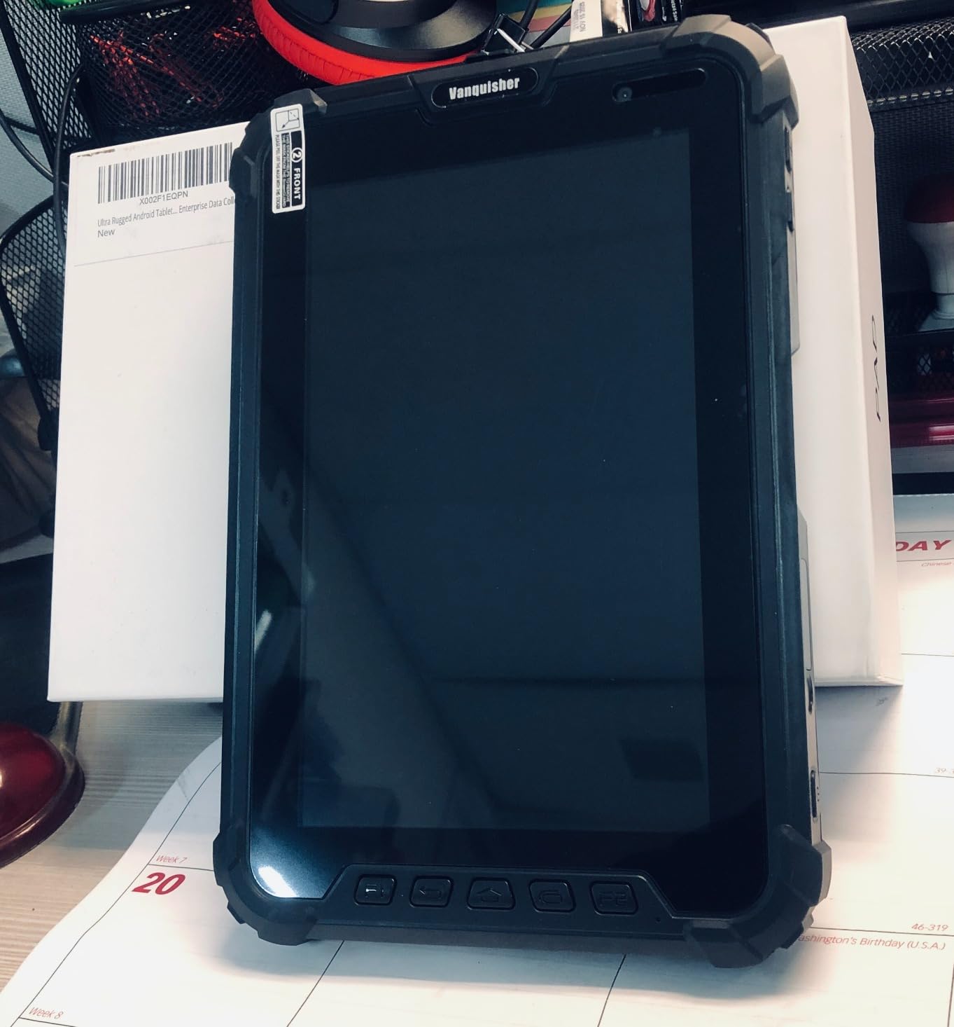 [2025 Launched] Ultra Rugged 8-inch Enterprise Tablet PC, Android 14 Warehouse Tablet with 2D Barcode Scanner | 8GB+128GB Large Memory | 10000mAh High Capacity Battery | IP67 Waterproof customer photo 2