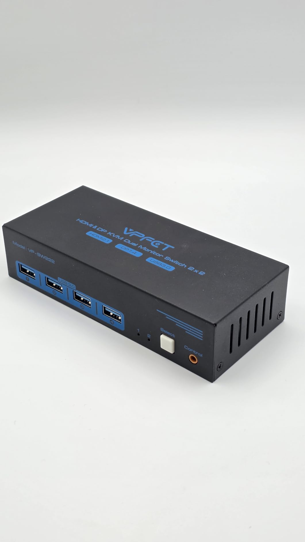 4K@120Hz Kvm Switch 2 Monitors 2 Computers 8K@60Hz HDMI Displayport Dual Monitor KVM Switches 2 Ports for 2 PC Share Mouse Keyboard and 2 Screens with USB 3.0 Cables and Extended Controller customer photo 1