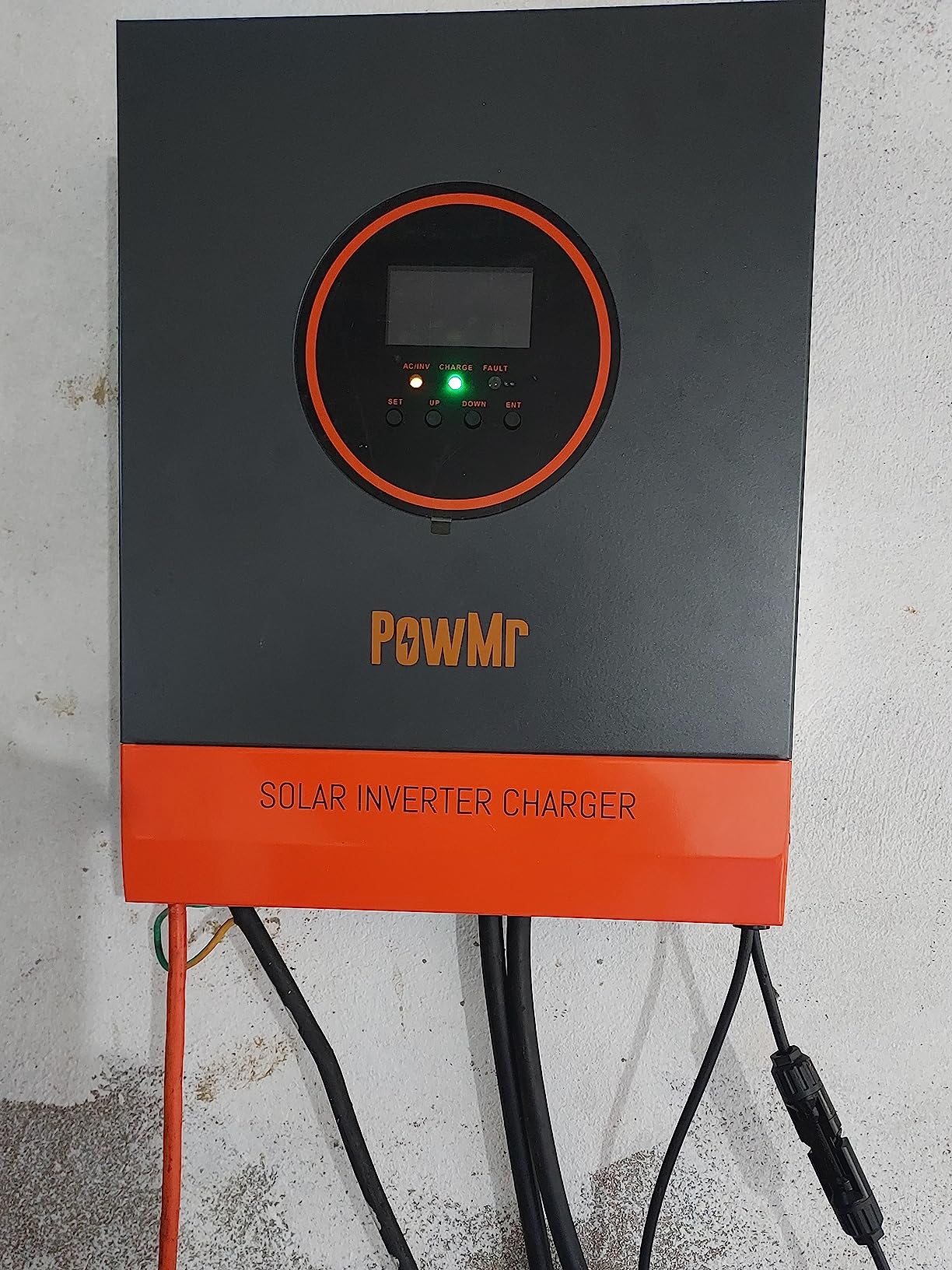PowMr 10000W Solar Inverter 48V to 110V/240V Split Phase Pure Sine Wave Hybrid Inverter with 200A MPPT Controller, Support Parallel 6 inverters, for Lead Acid/Lithium Battery and Batteryless Run customer photo 1