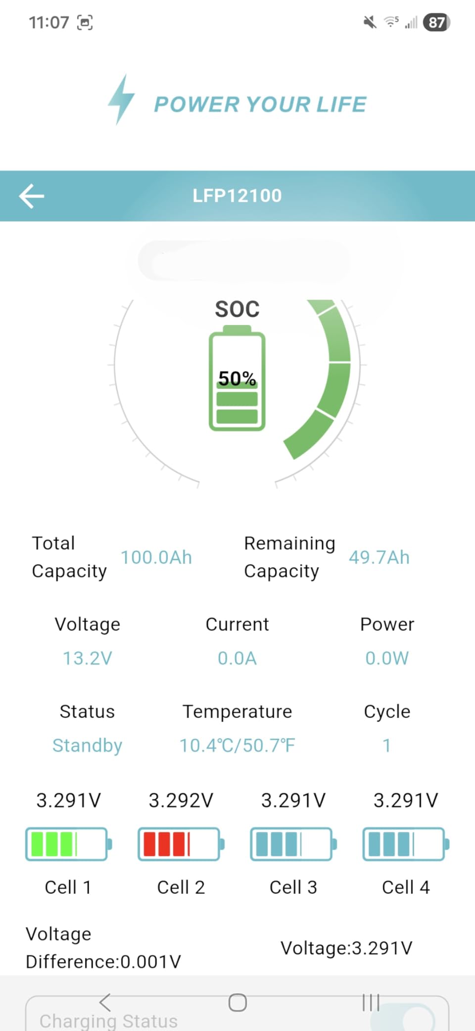 12V 100Ah Lifepo4 Battery, Bci Group 24 Size, Built-In 100A Smart BMS, 4500+ Deep Cycle Grade A Lithium Cells For RV Travel,Trolling Motor,Marine, Boat, Solar Panel, Off Grid, Camping customer photo 2