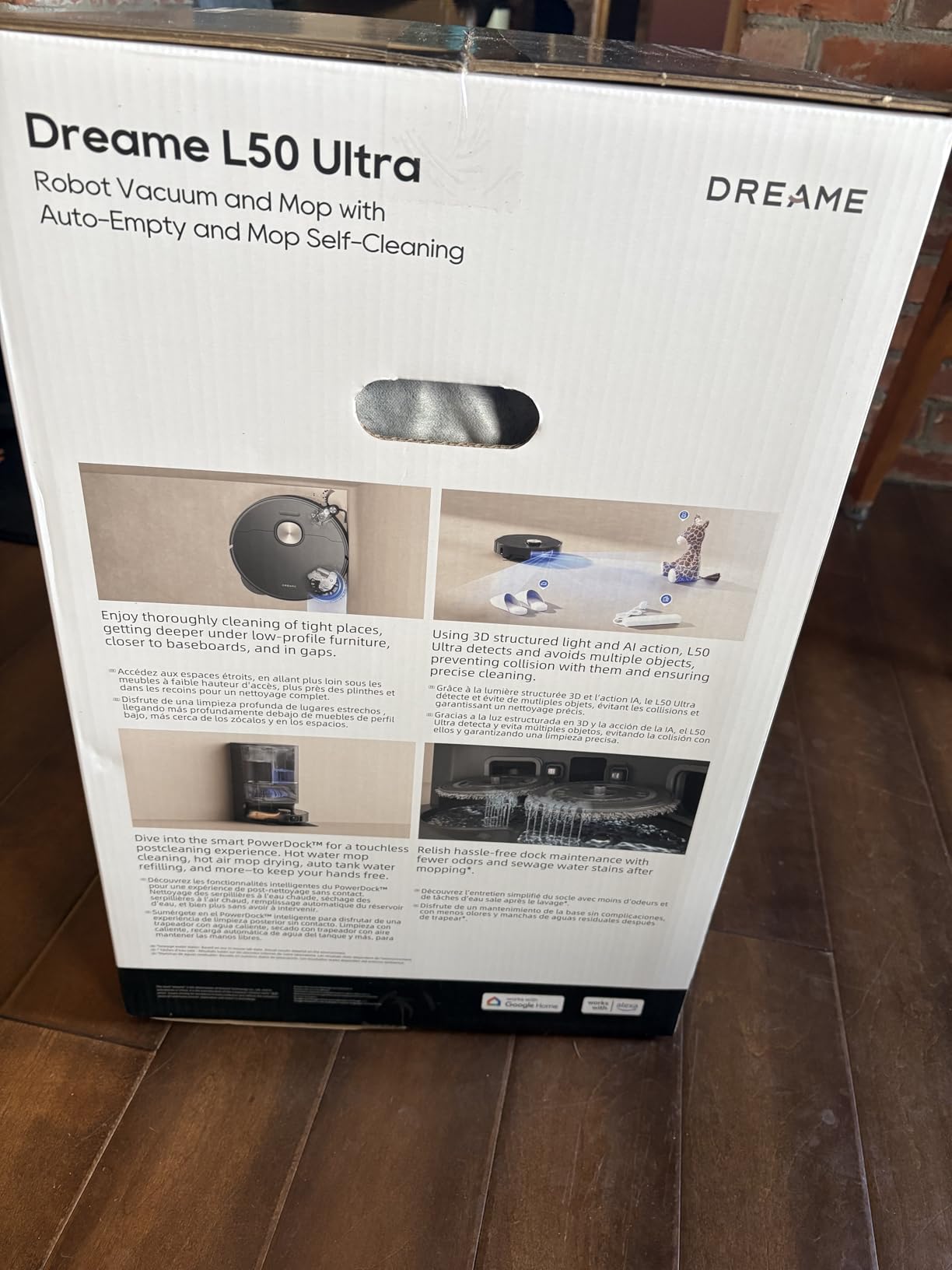 DREAME L50 Ultra Robot Vacuum and Mop Black with Auto-Empty and Mop Self-Cleaning, Precise Obstacle Avoidance, 19,500Pa Suction, HyperStream Detangling DuoBrush customer photo 1