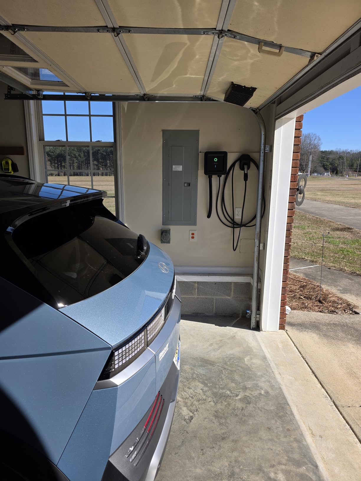 EVIQO NACS Charger for Tesla 40-48 Amp Hardwired Level 2 EV Charger - 240V Wall EV Charger Level 2, 25ft Cable, WiFi (2.4 GHz) Smart App - Weatherproof, Outdoor (IP66,NEMA 4) UL, ETL Certified customer photo 1